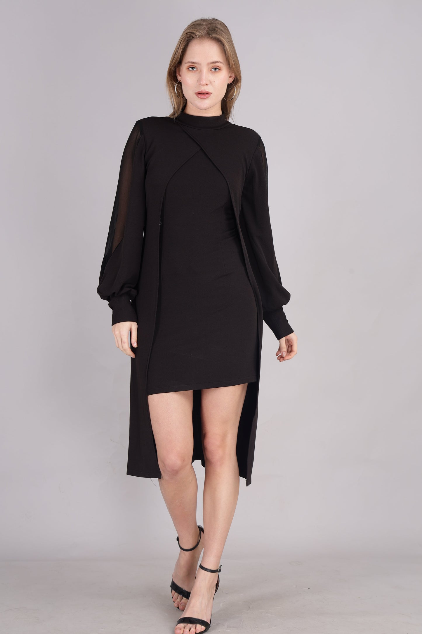 Black Cape Dress