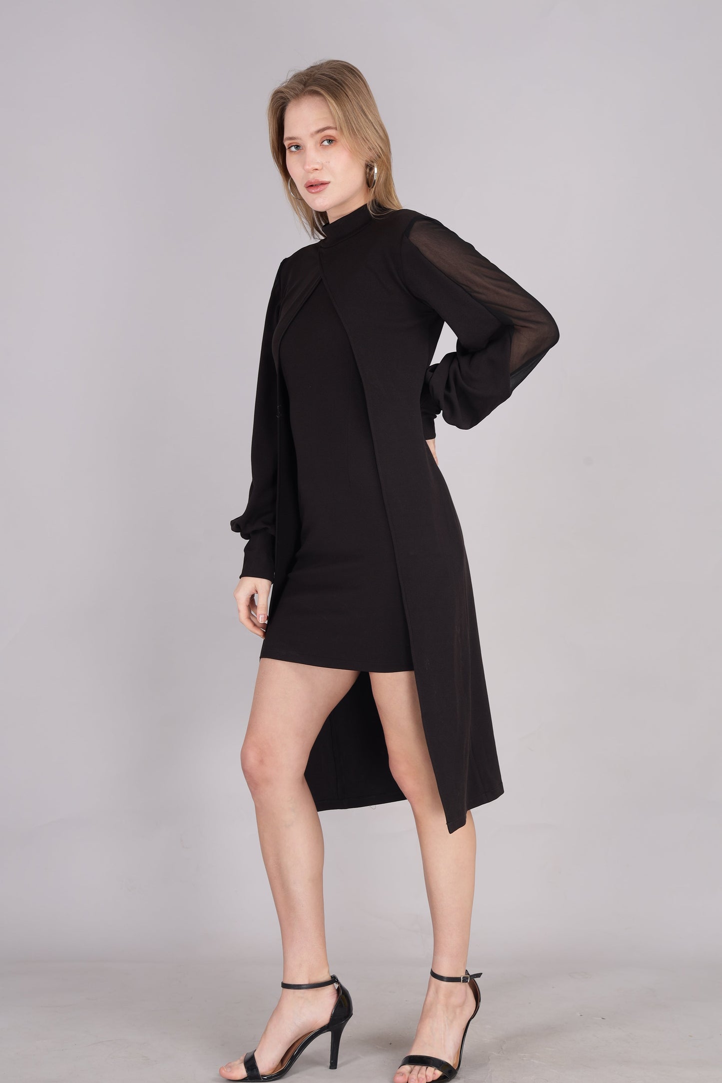 Black Cape Dress