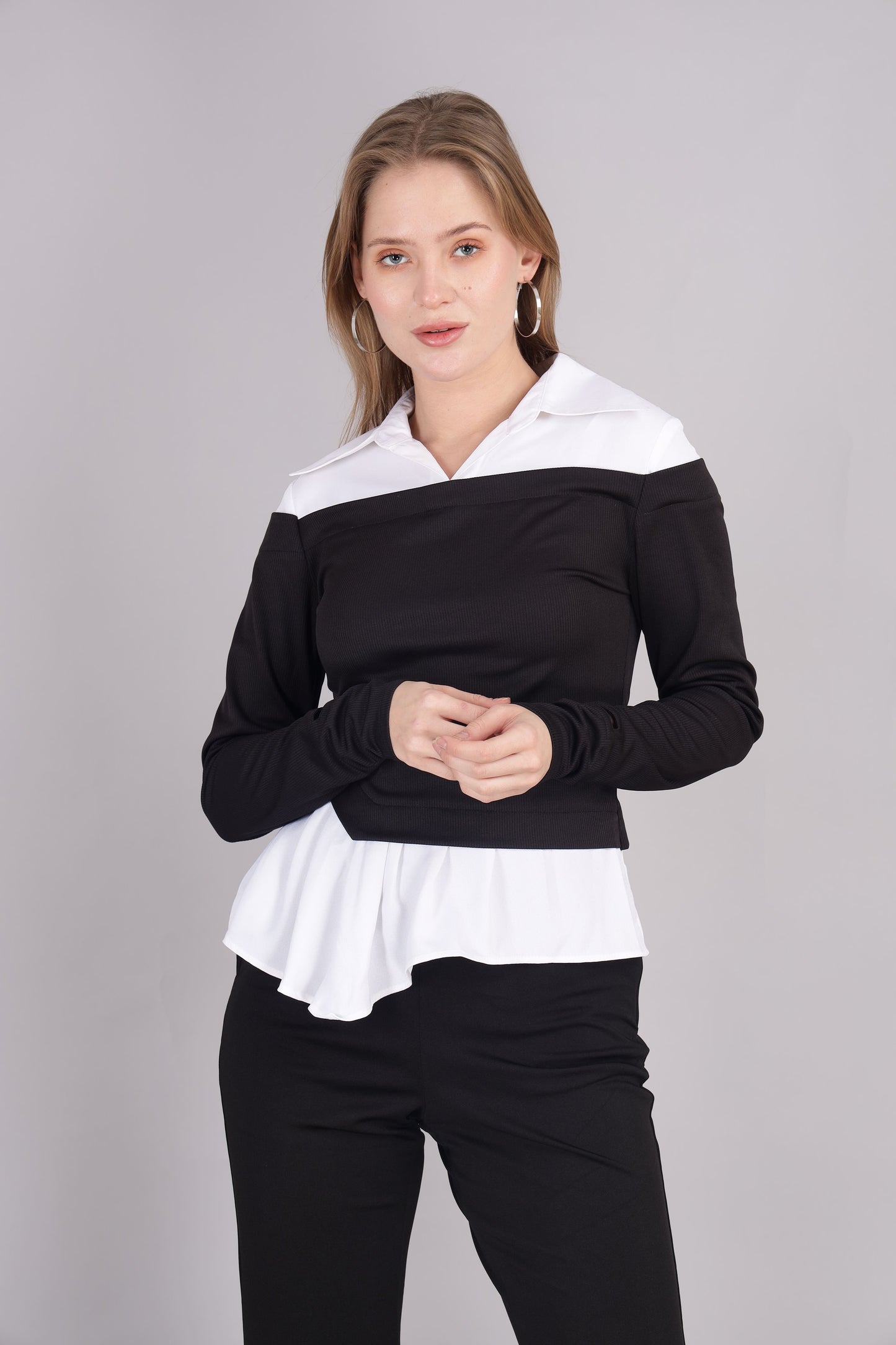 Black and white Dual Shirt
