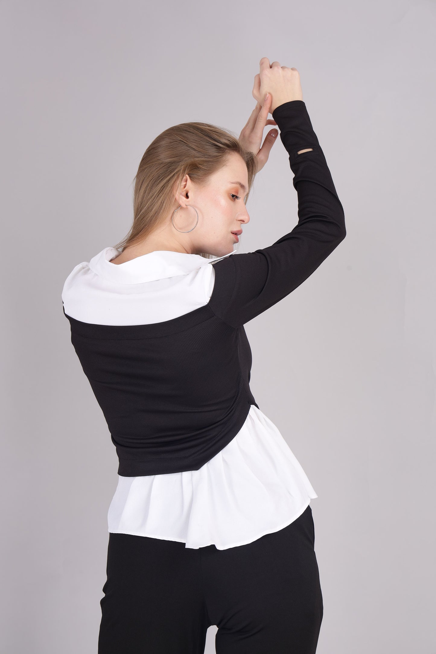 Black and white Dual Shirt