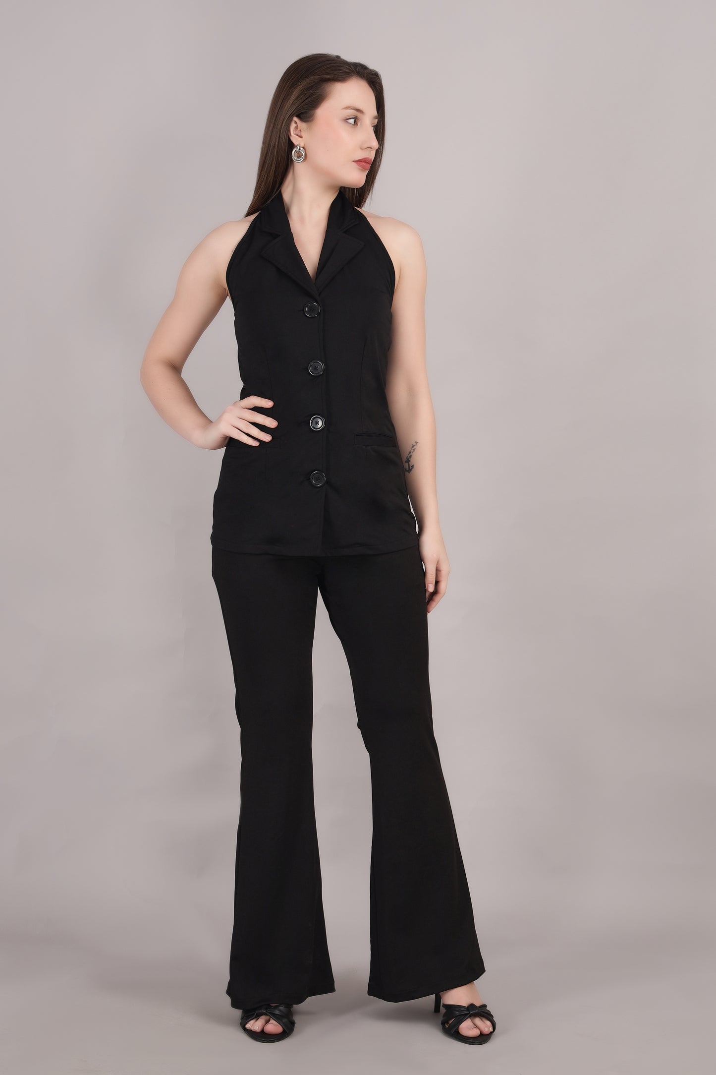Black Backless jacket