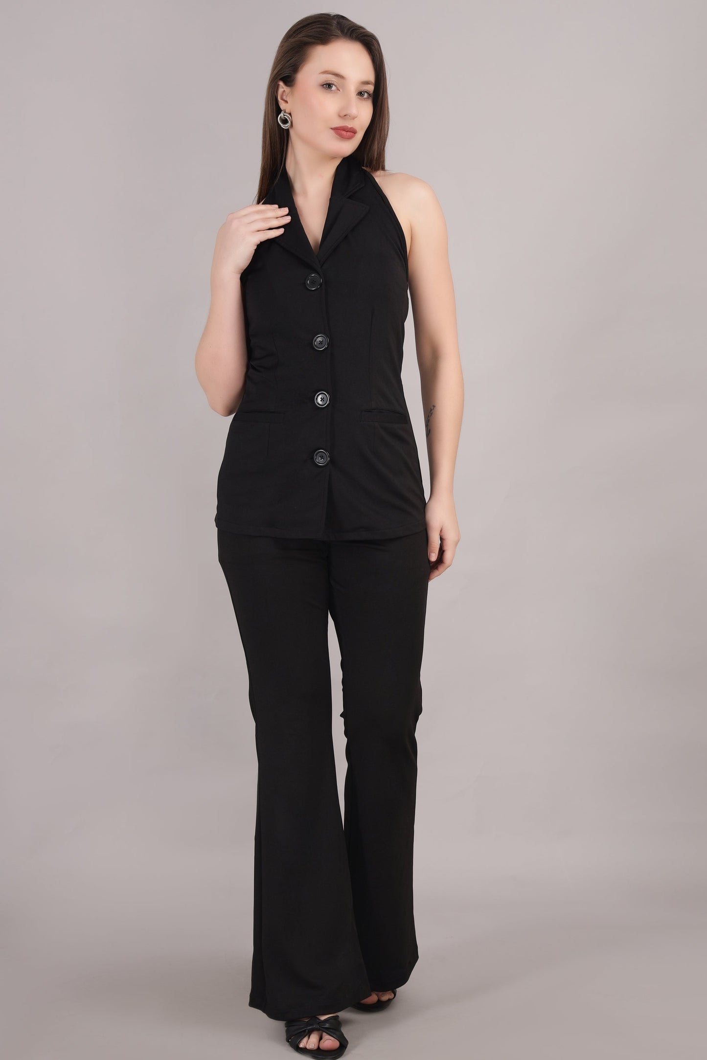 Black Backless jacket