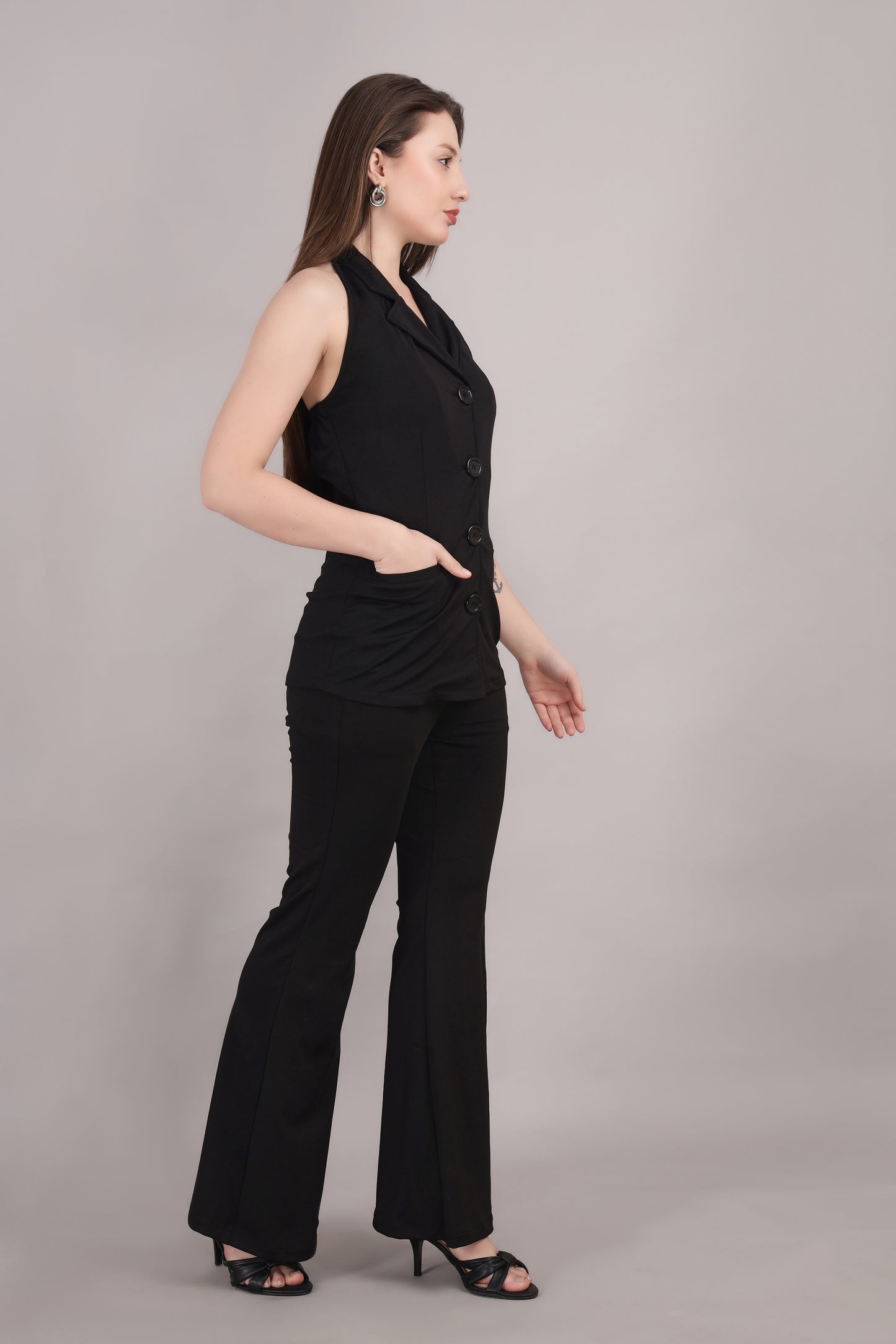 Black Backless jacket