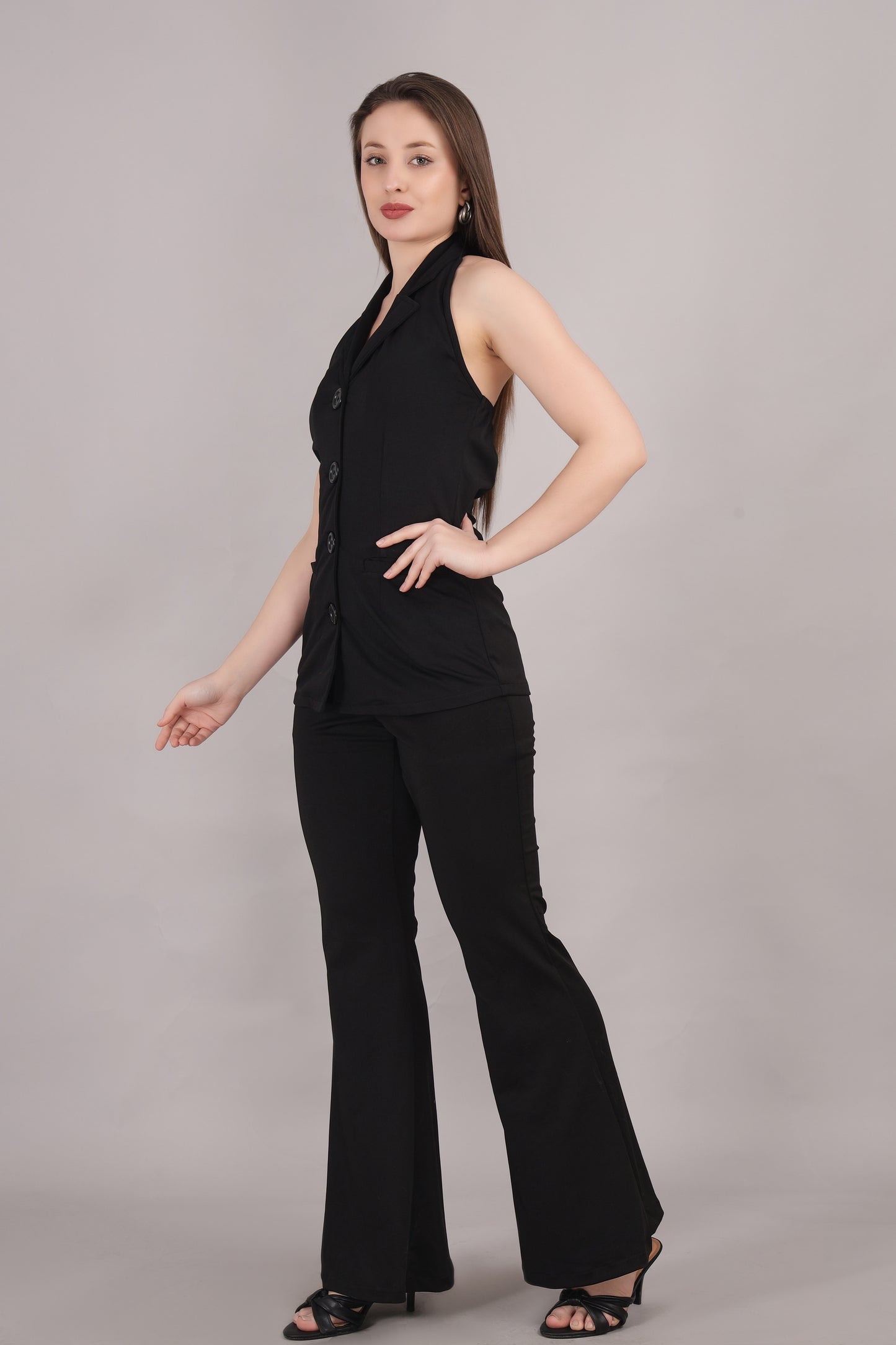 Black Backless jacket