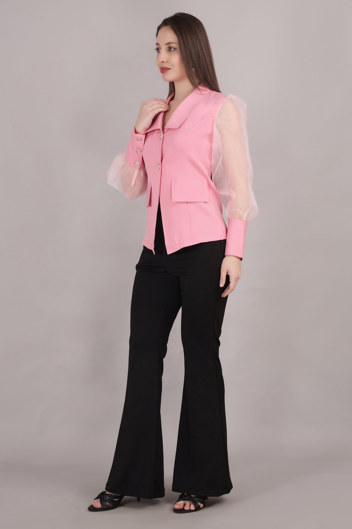 Pink Organza Jacket