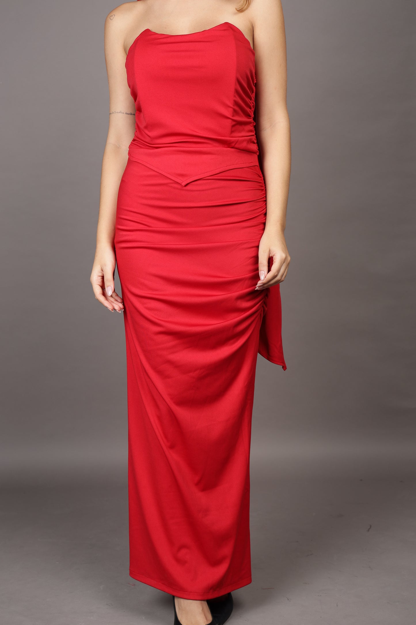 Scarlet Statement dress with stole