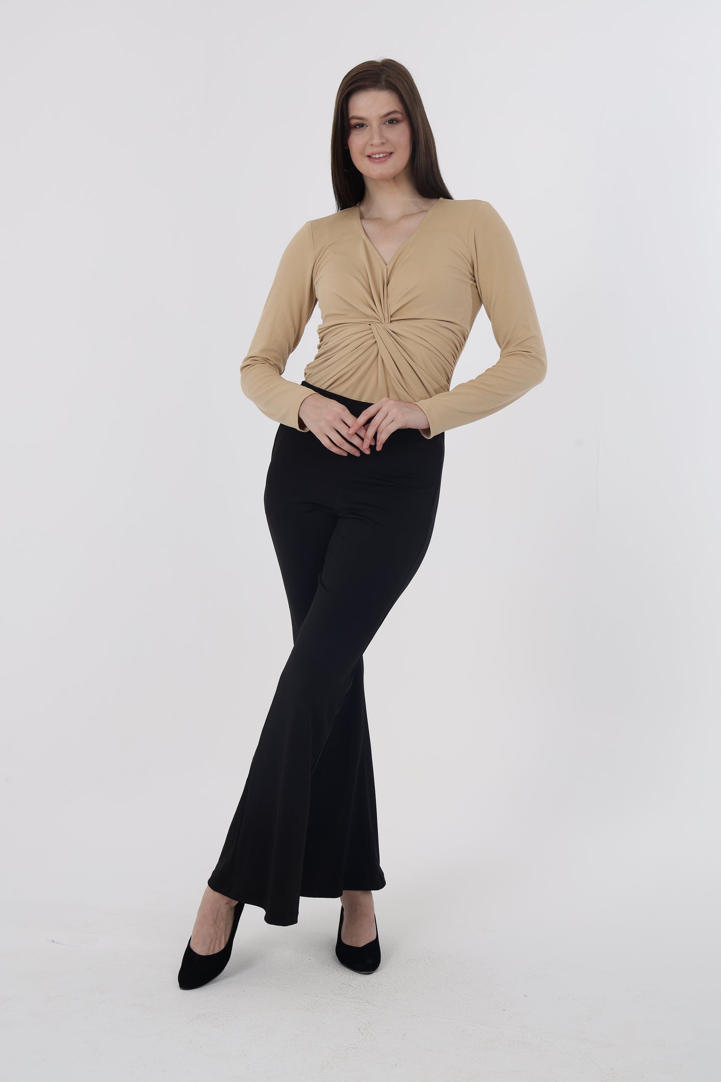Beige Layer Top