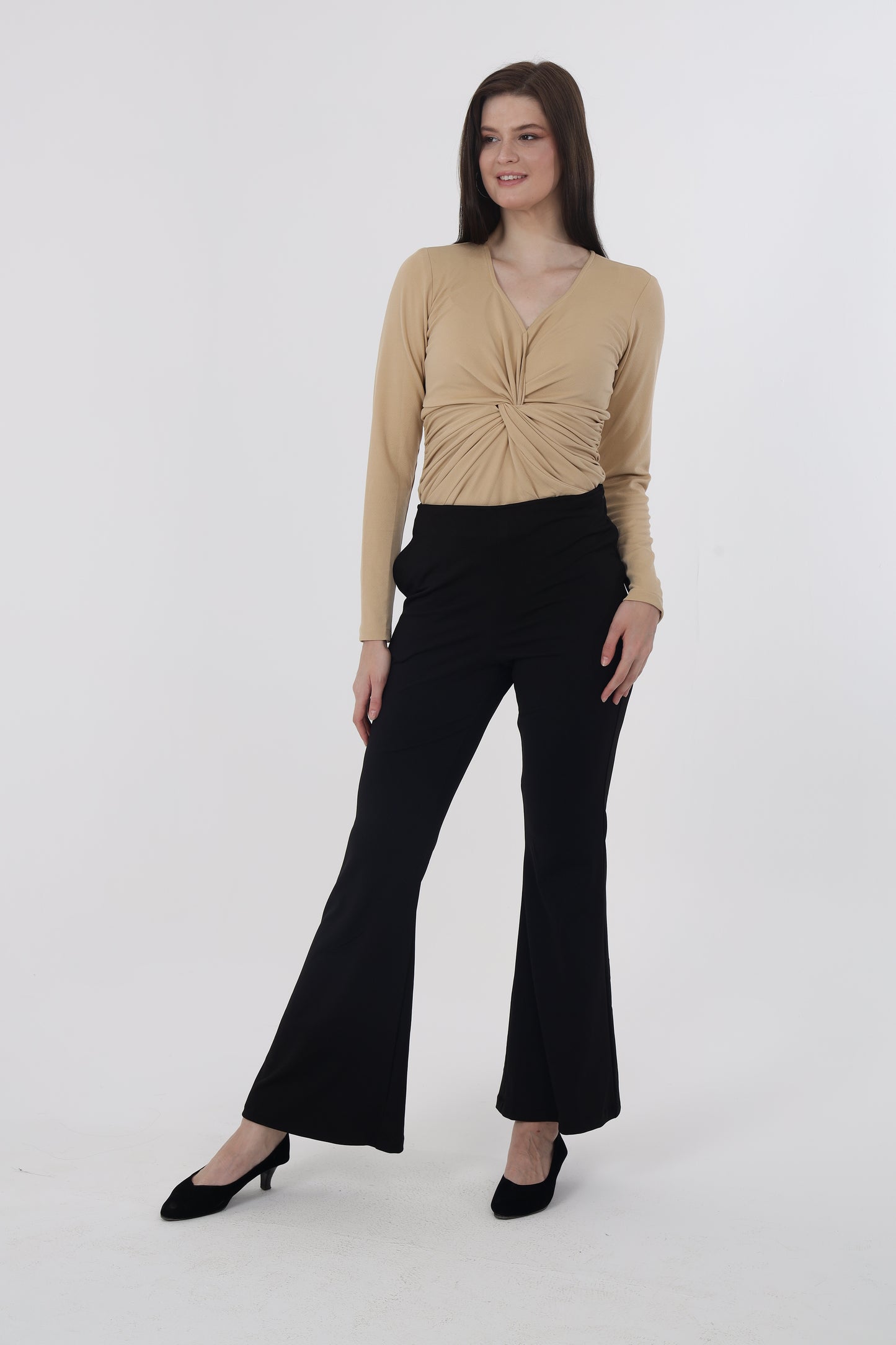 Beige Layer Top