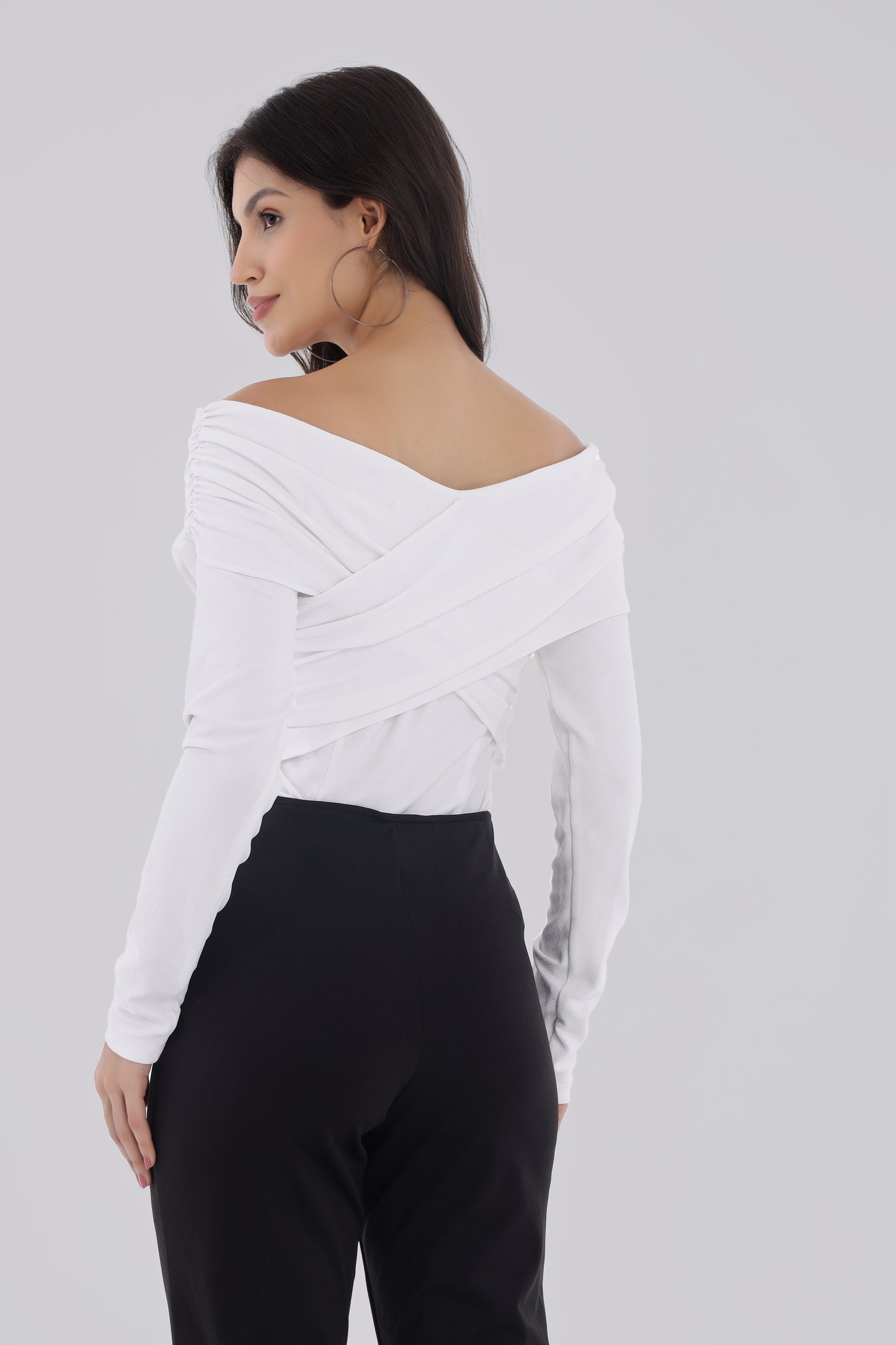White Off Shoulder Top