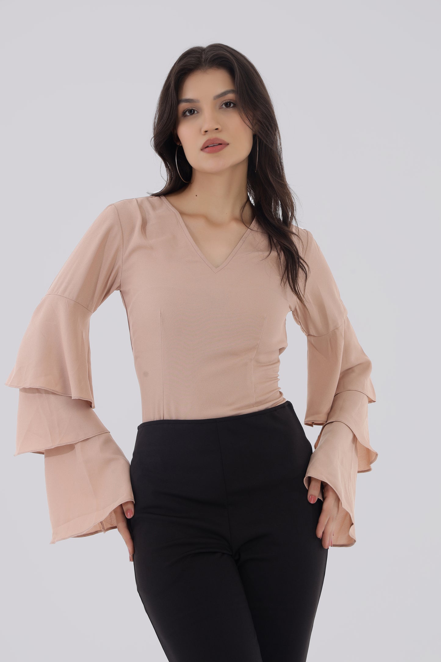 Beige Summercool Layer Sleeve Top