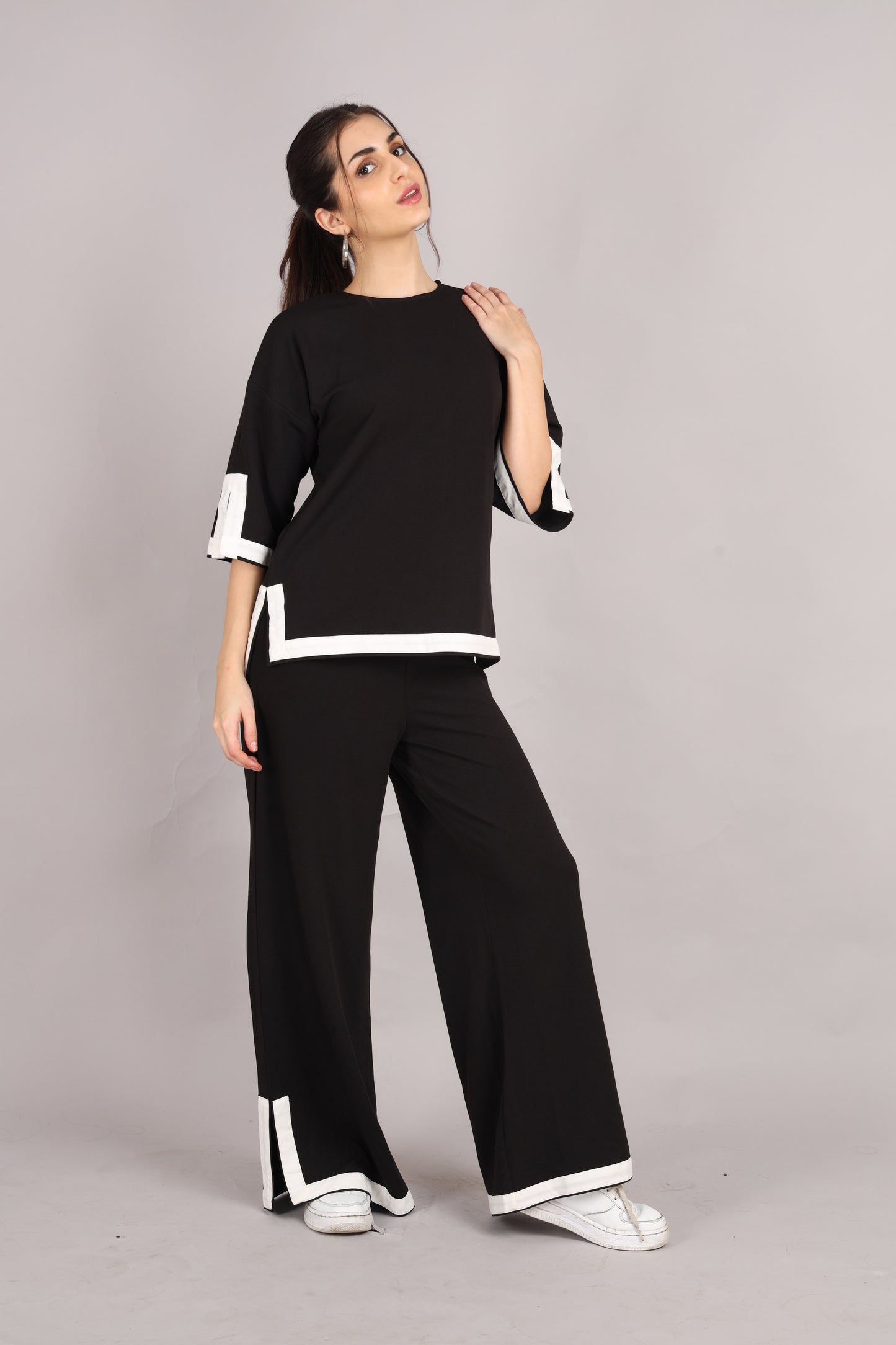 Black Crepe Co-ord Set