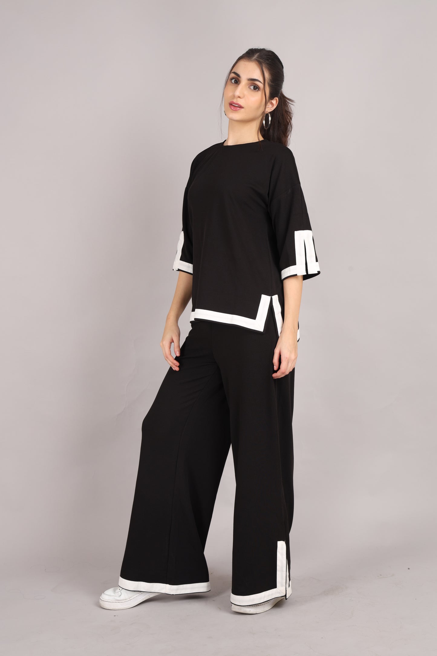 Black Crepe Co-ord Set
