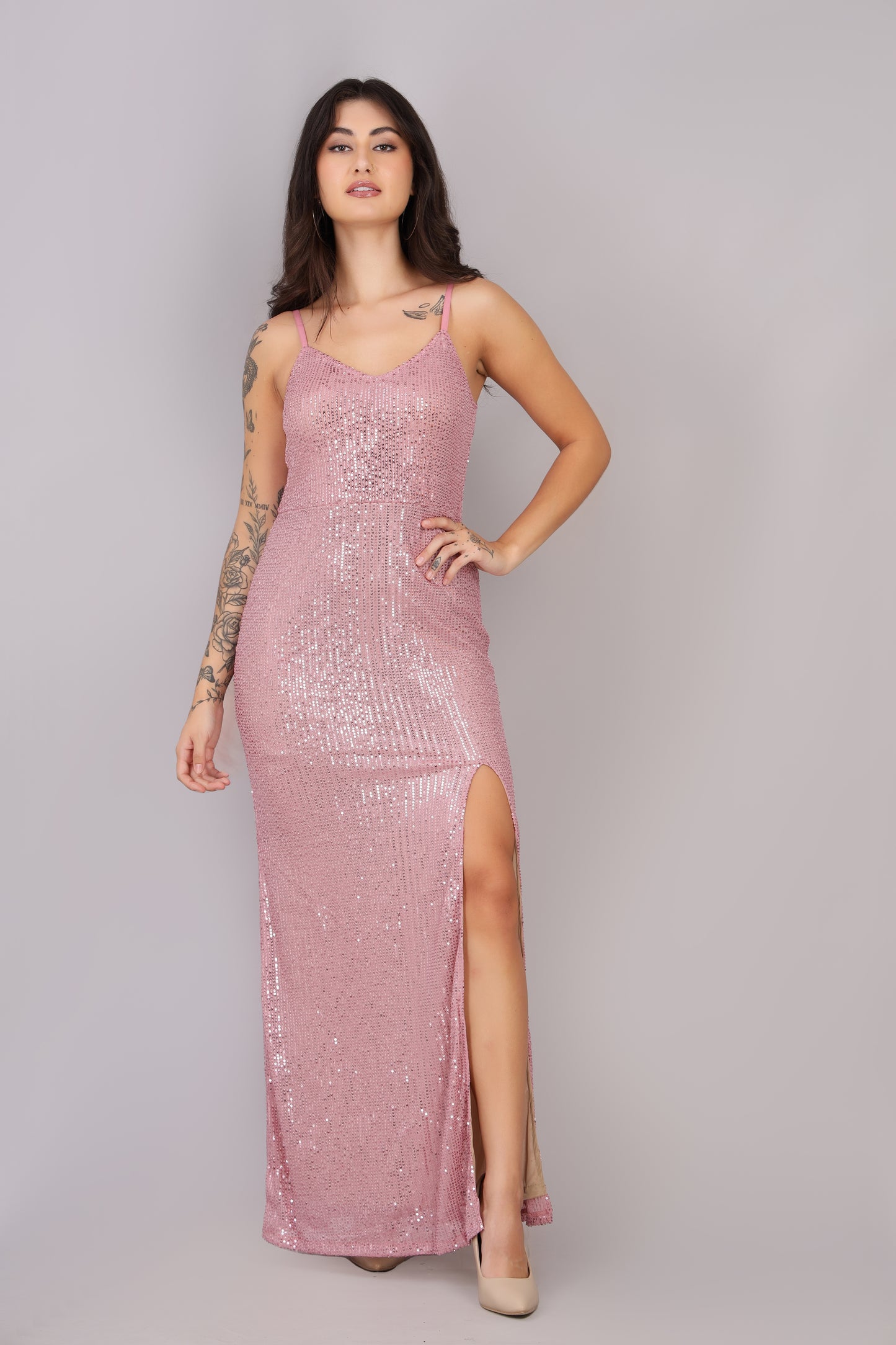 Pink Sequin Dress