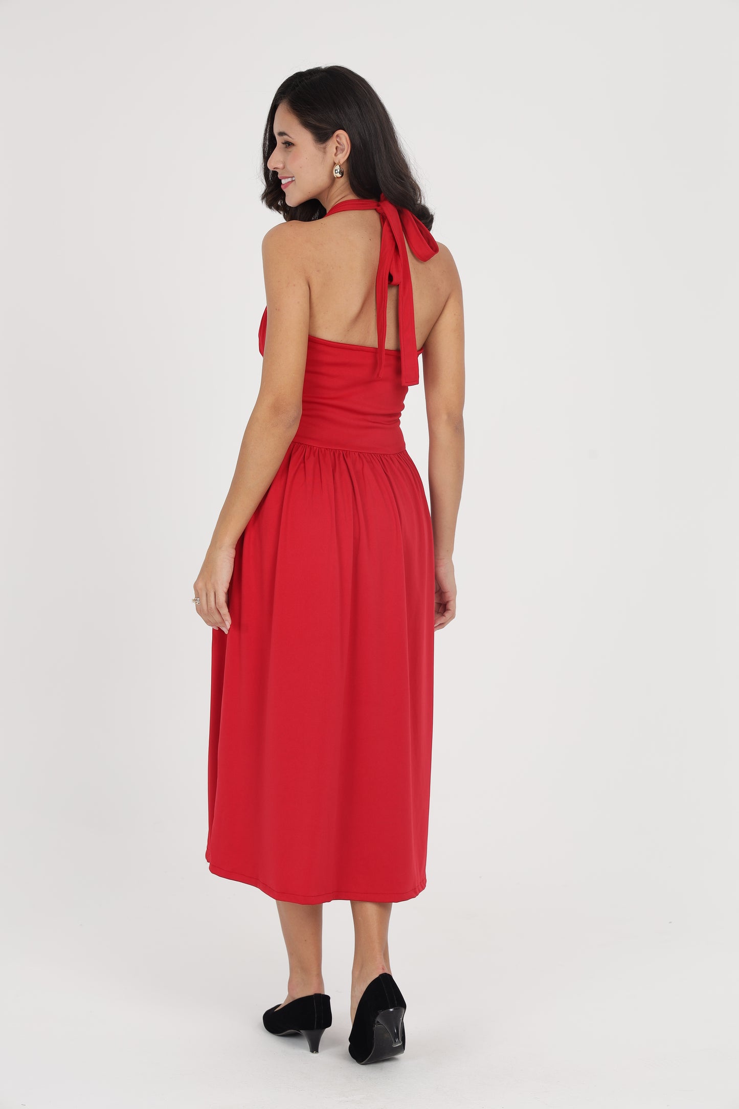 Red Flower Dress