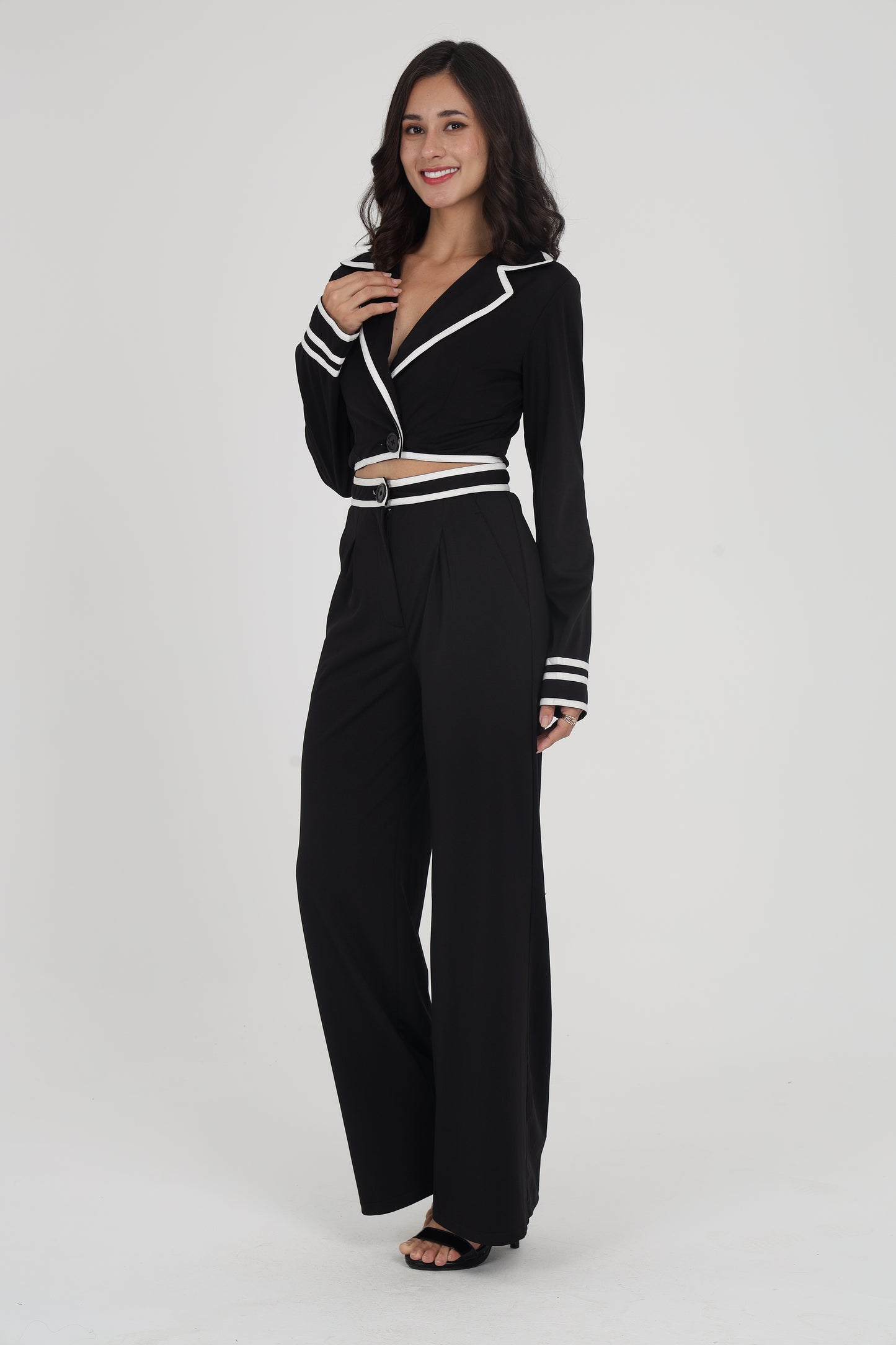 B&W Tailored Co-ord Set