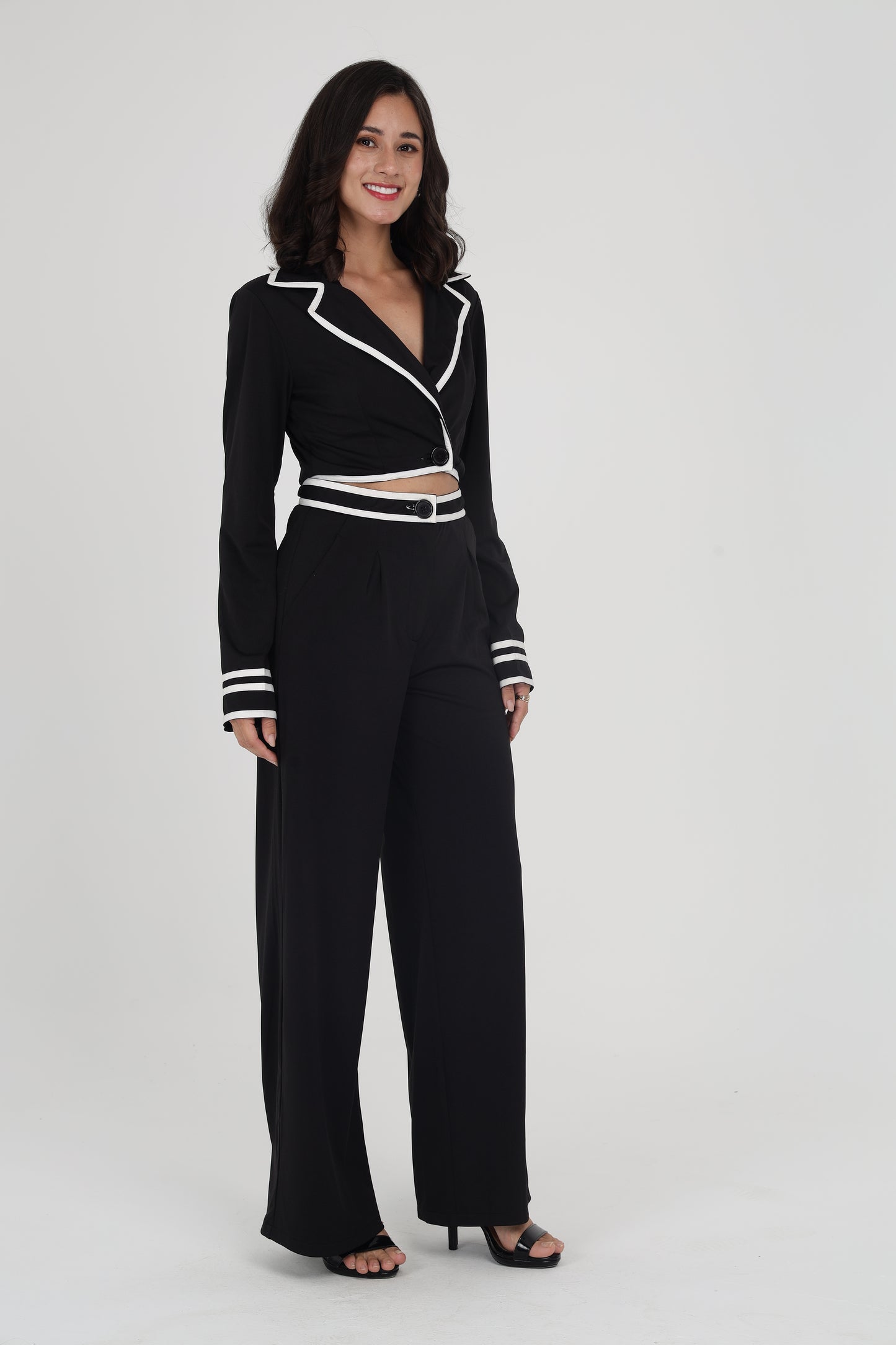 B&W Tailored Co-ord Set