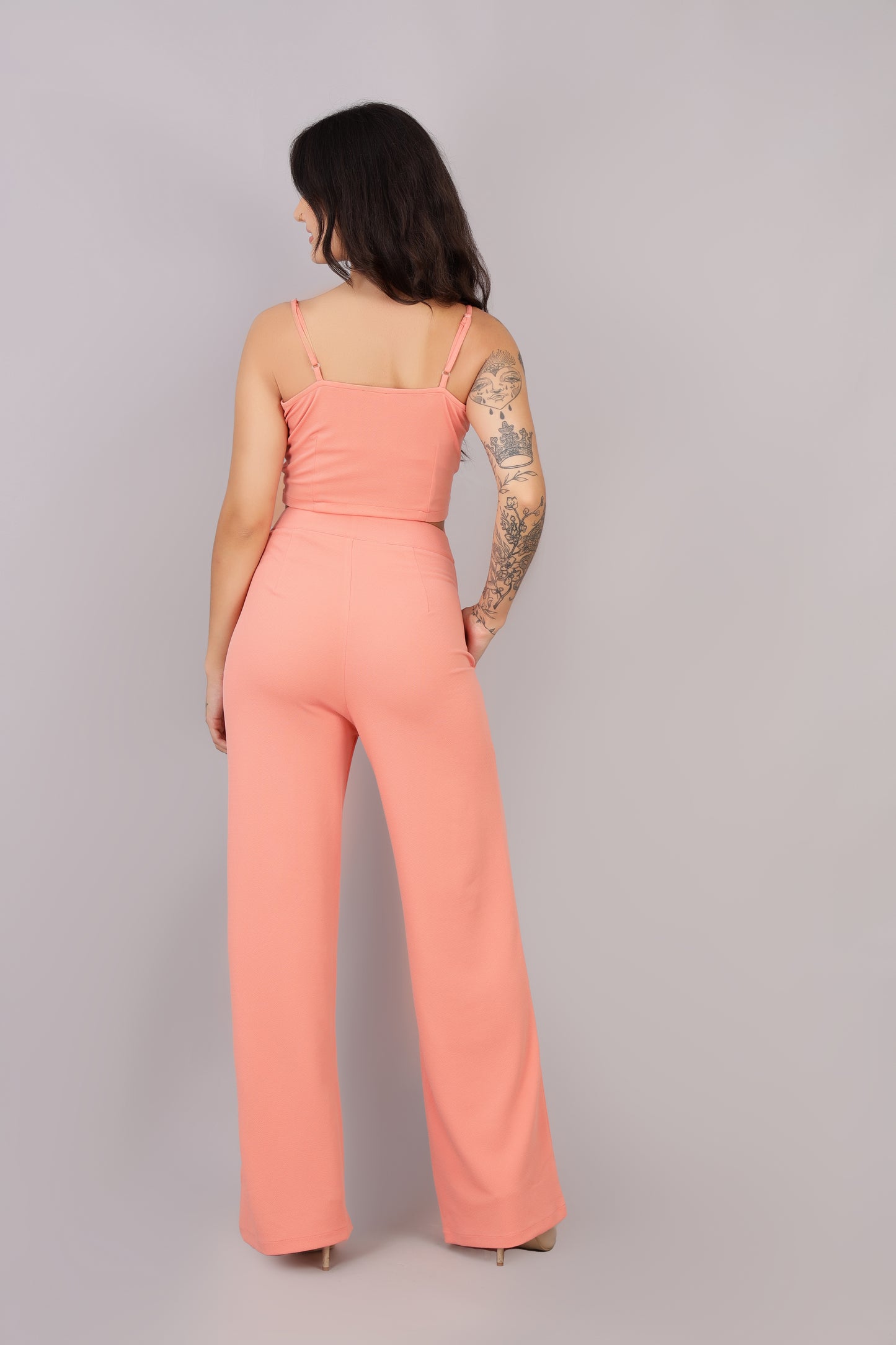 Peach Bow Co-ord Set