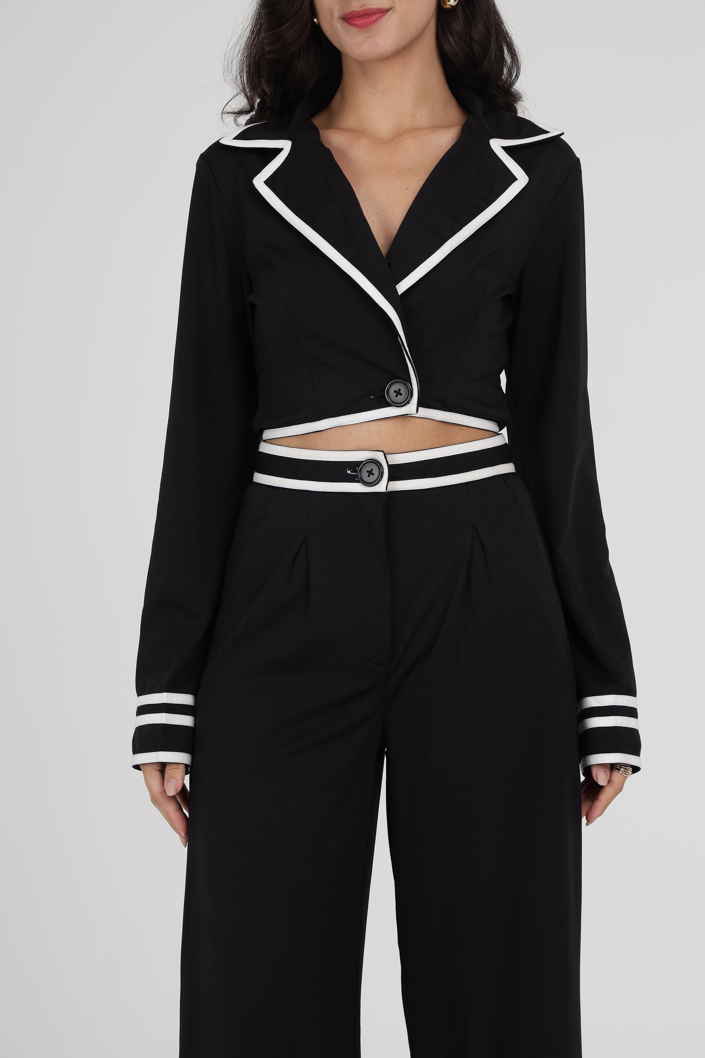 B&W Tailored Co-ord Set