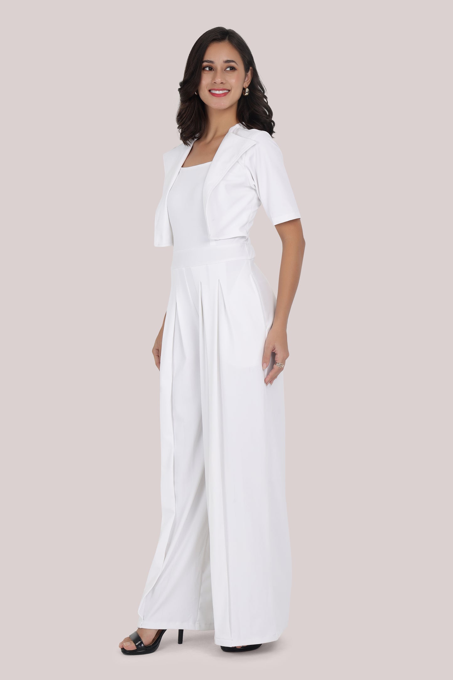 White Statement Jumpsuit