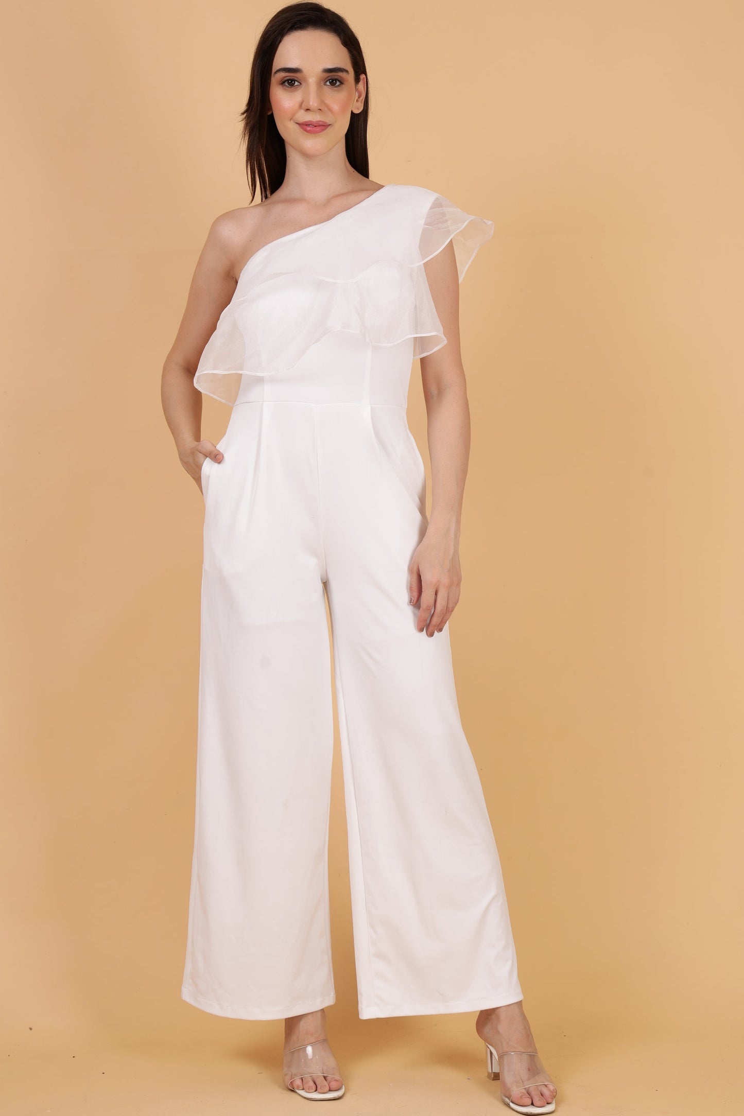 Organze Off Shoulder Jumpsuit