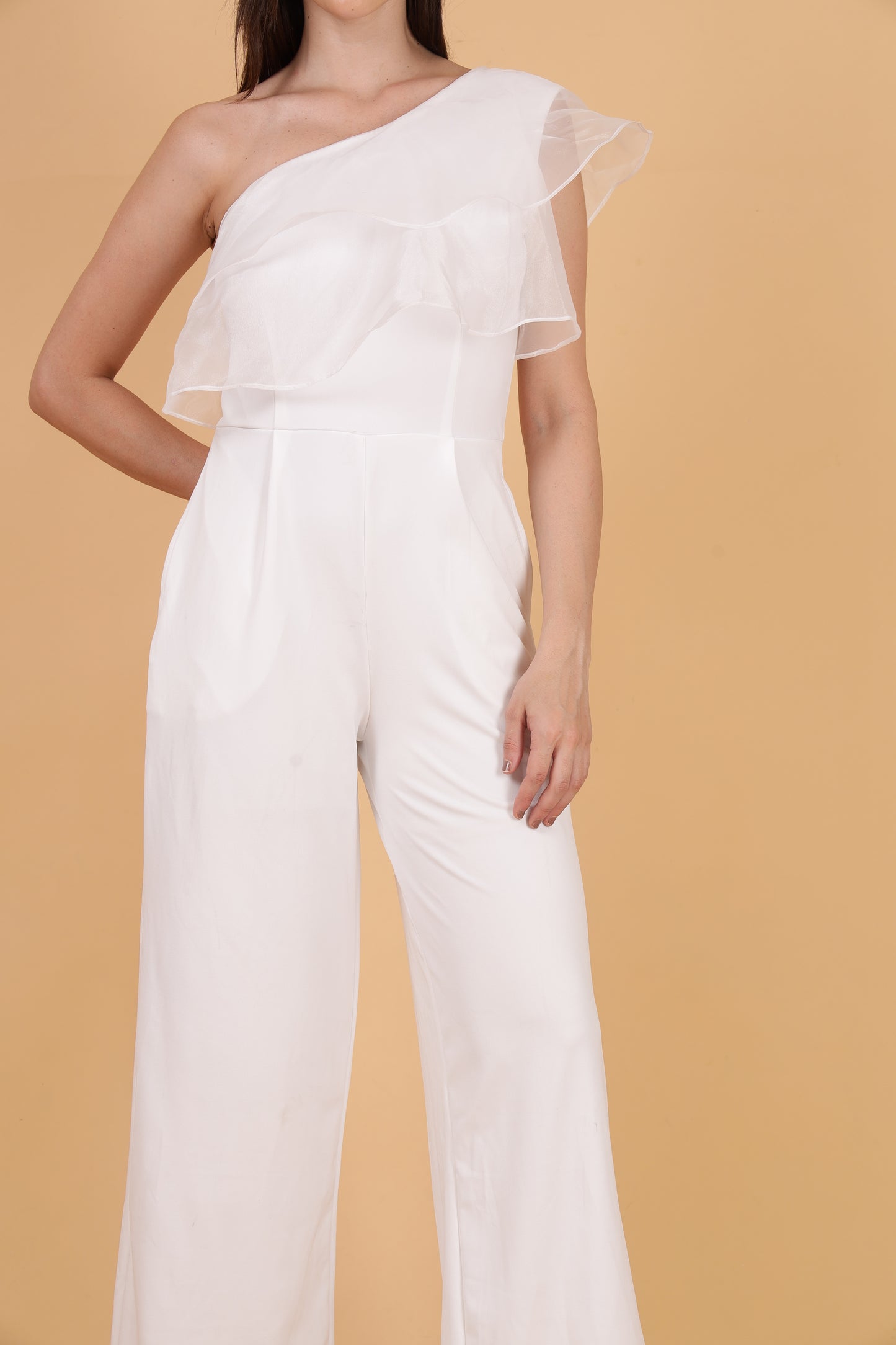 Organze Off Shoulder Jumpsuit