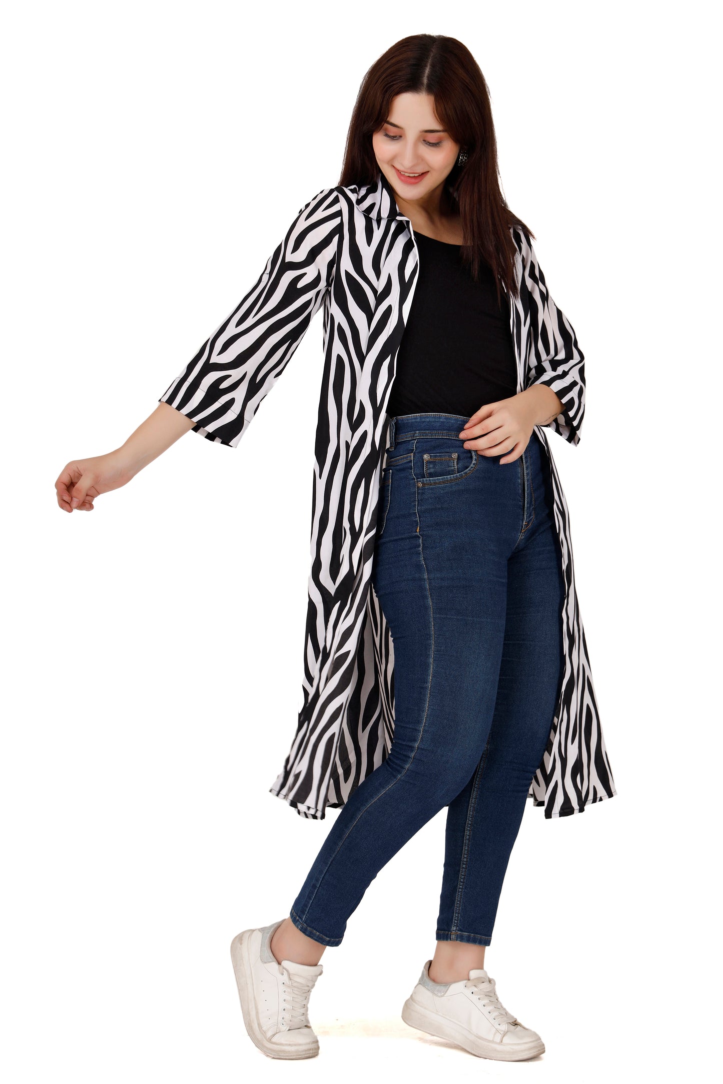 Zebra print shrug