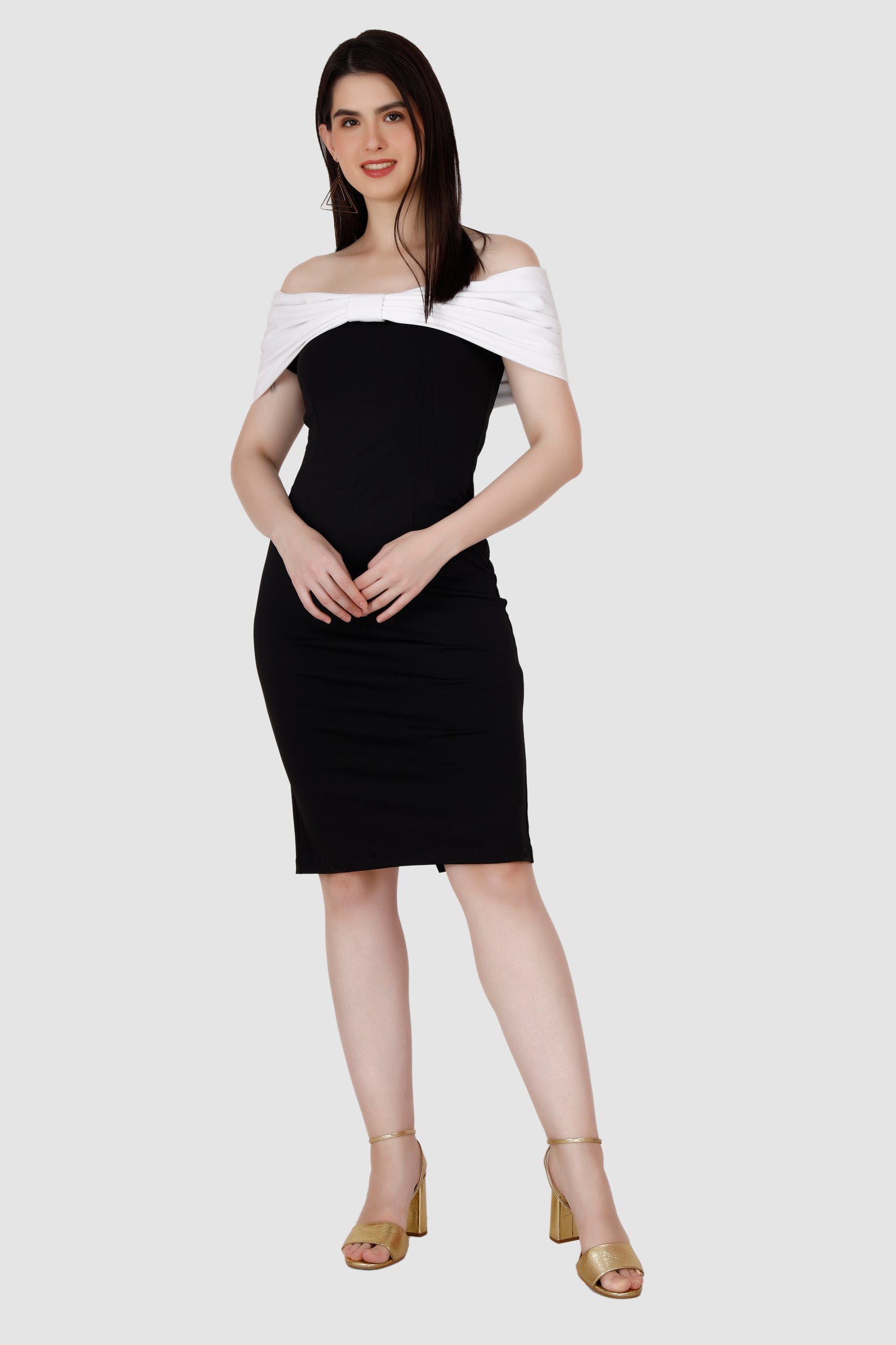 Black and white Bow Dress