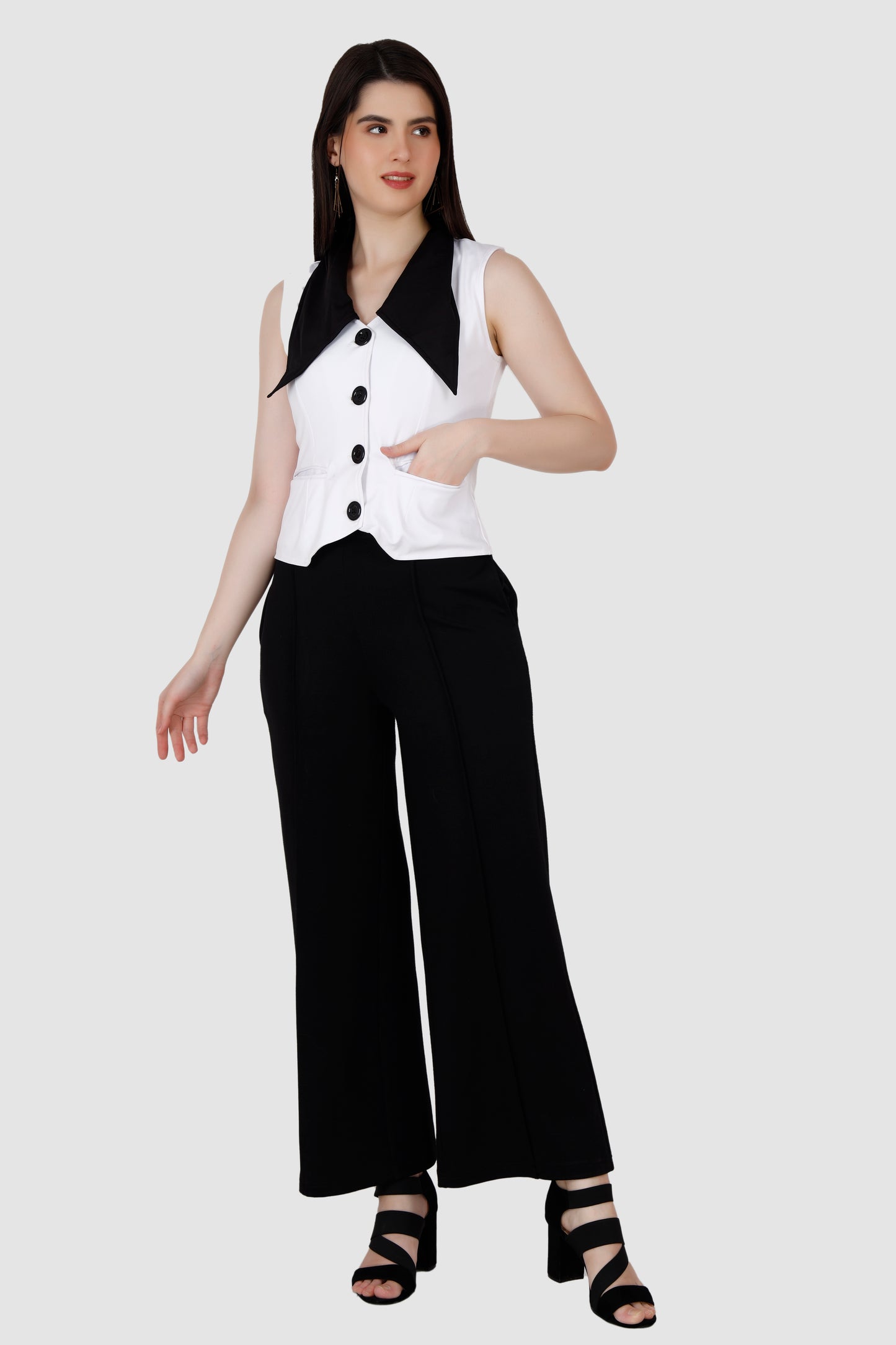 Black and white Co-ord Set