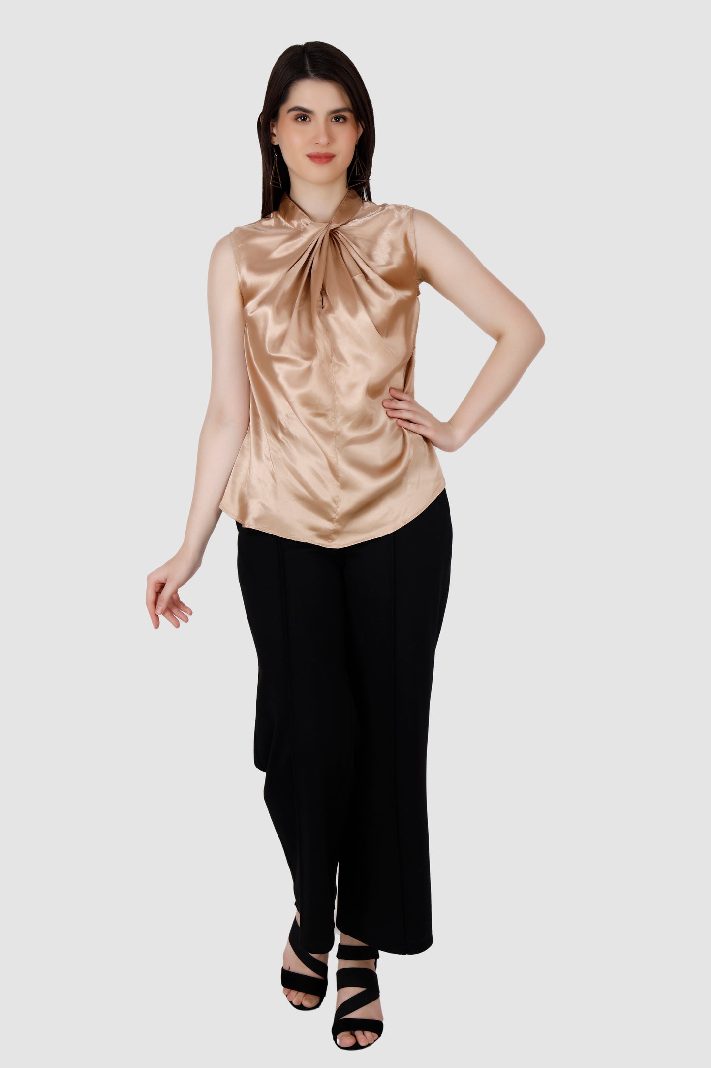 Satin Knot top