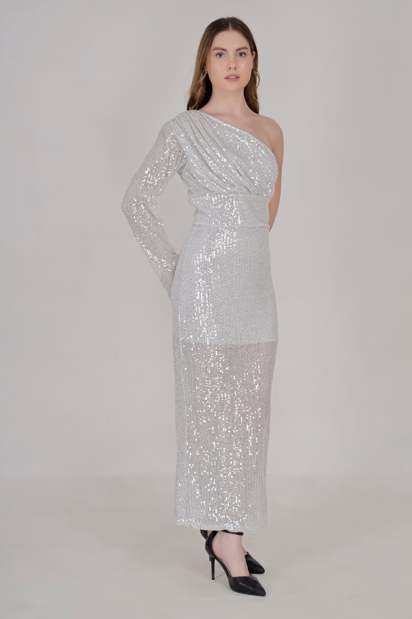 White sequin Dress