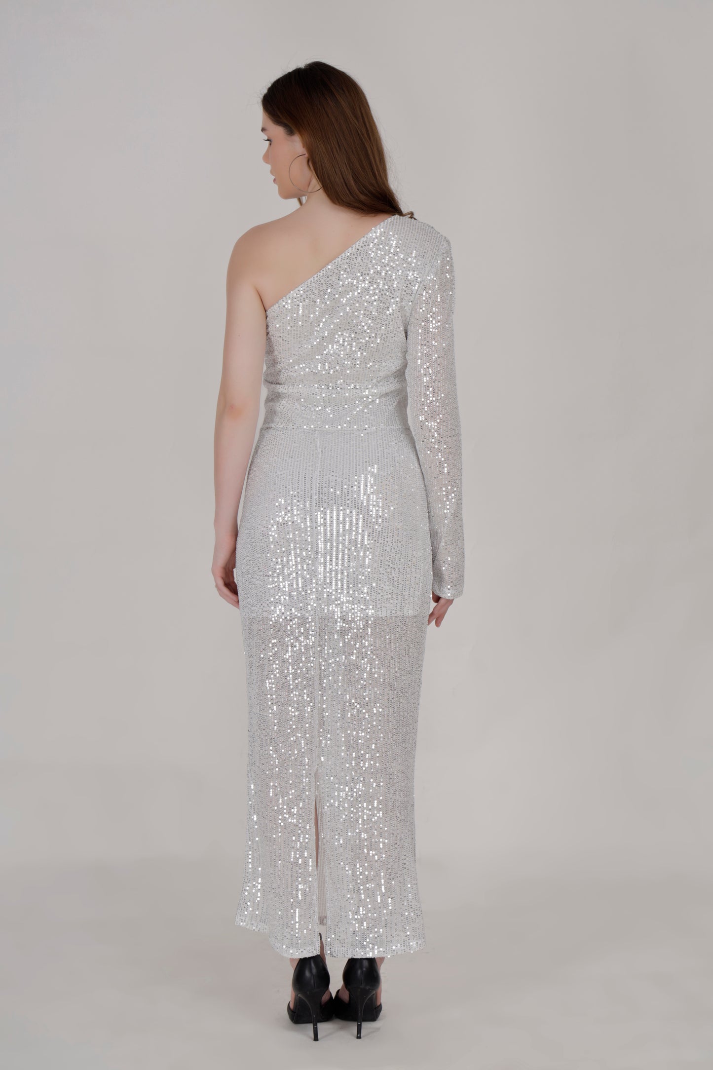 White sequin Dress
