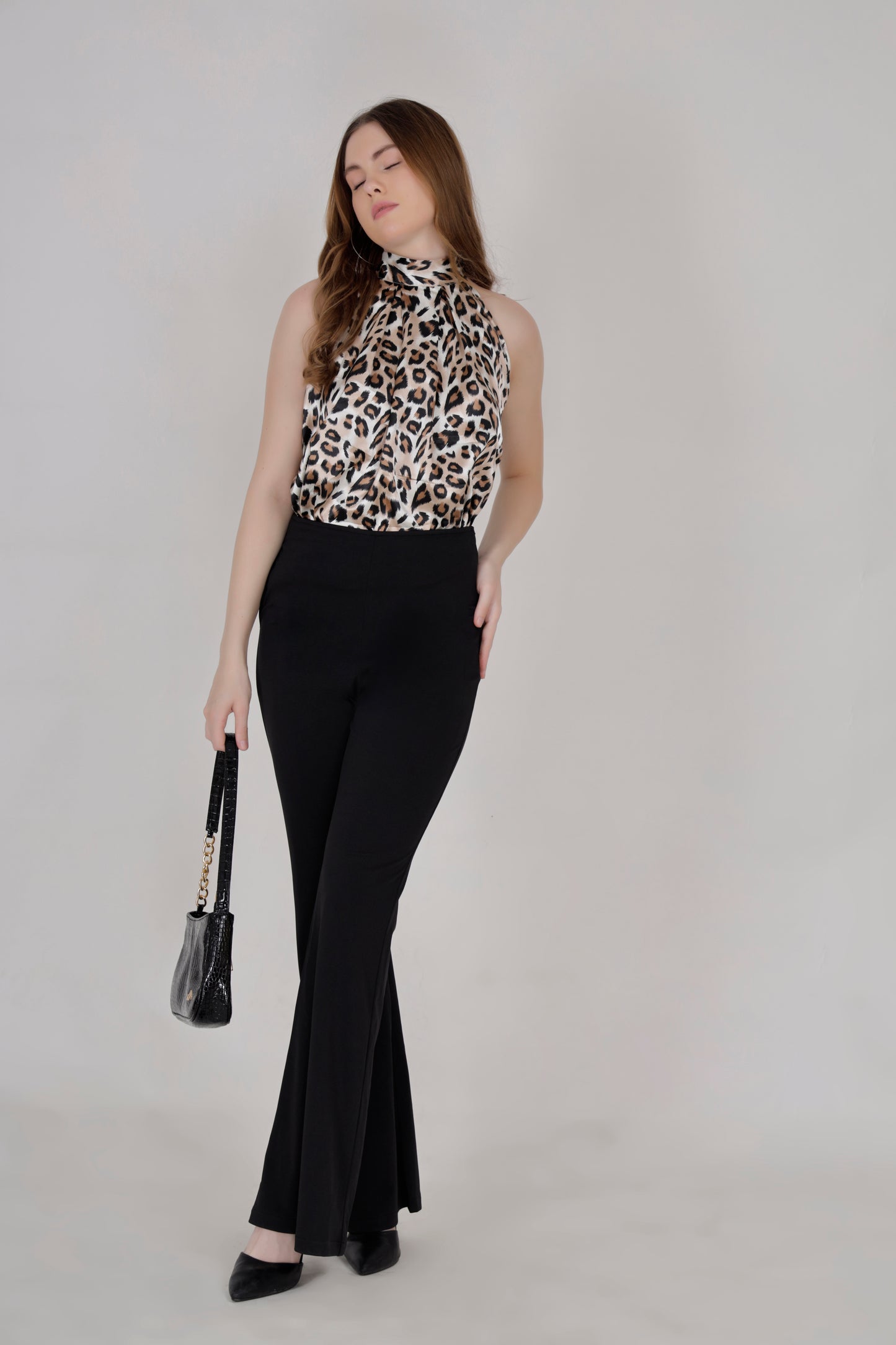 Animal print Halter neck top
