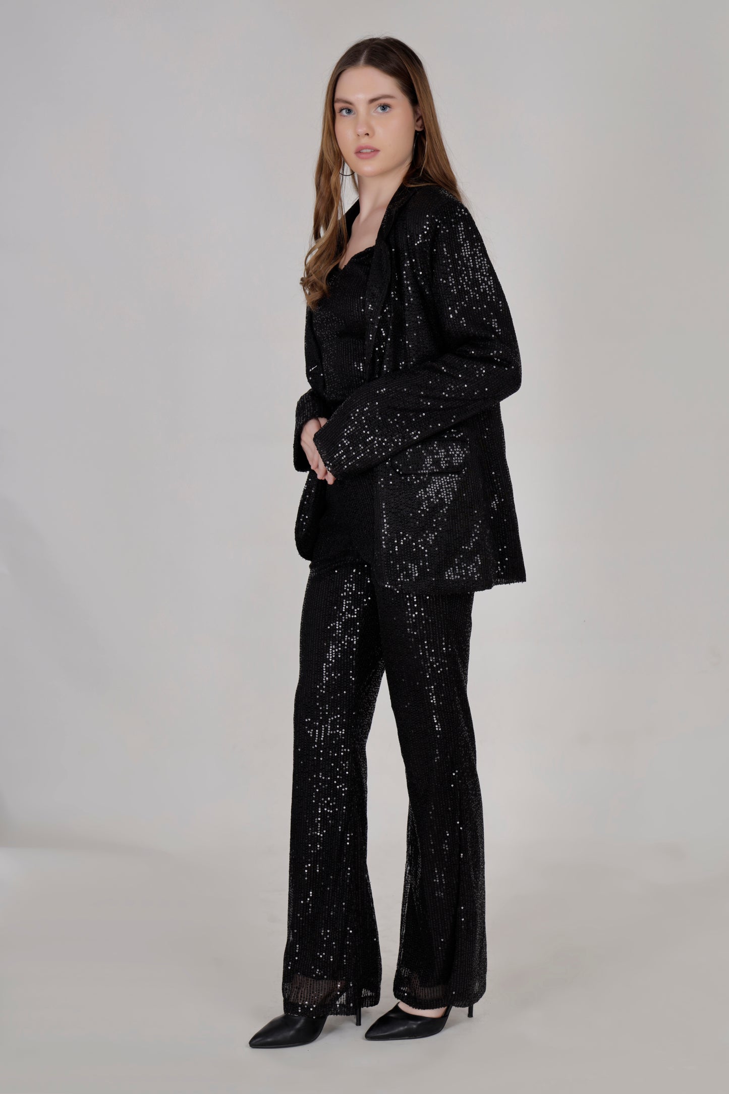Black sequin 3 piece