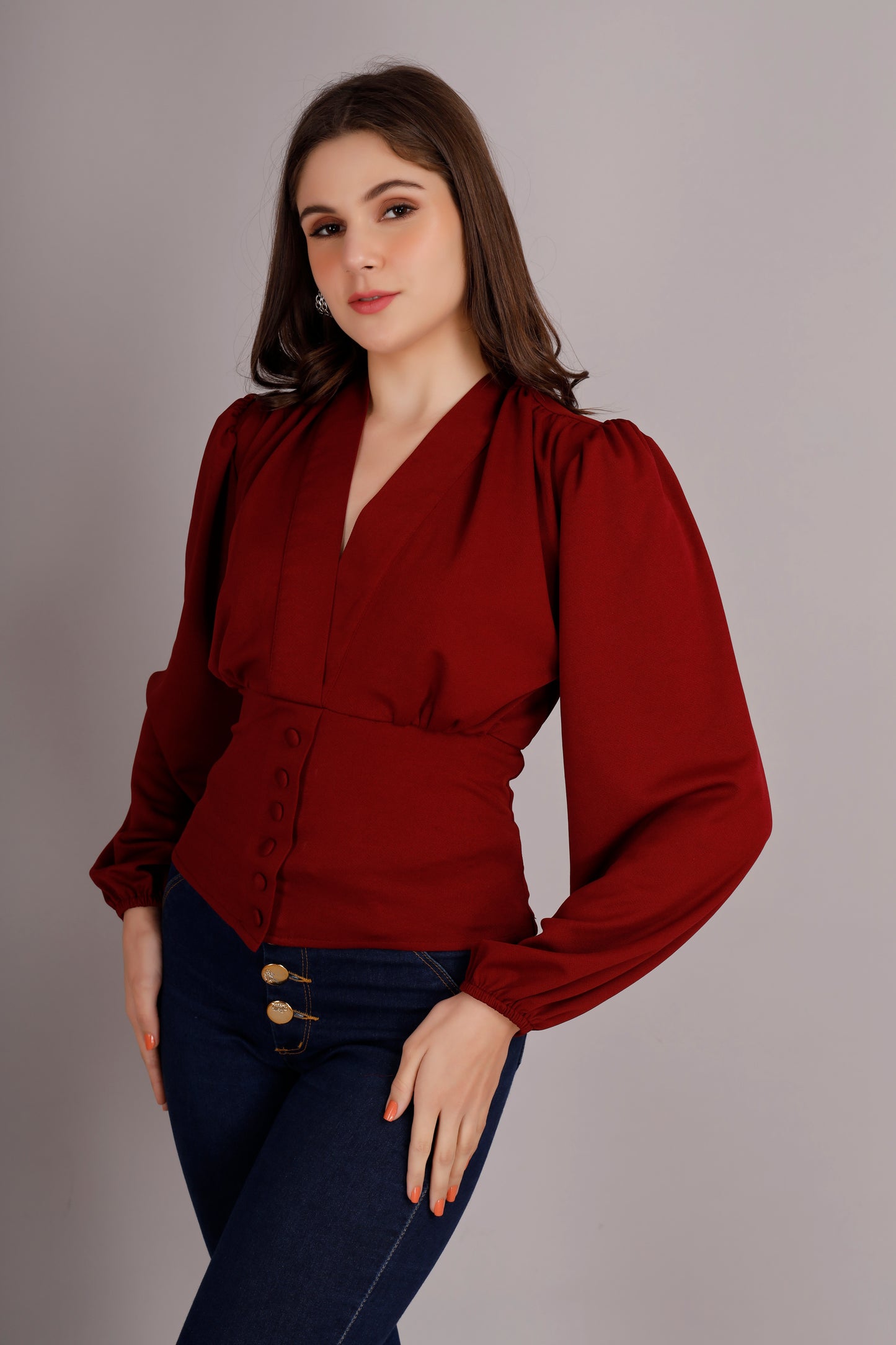 Garnet Glamour Top