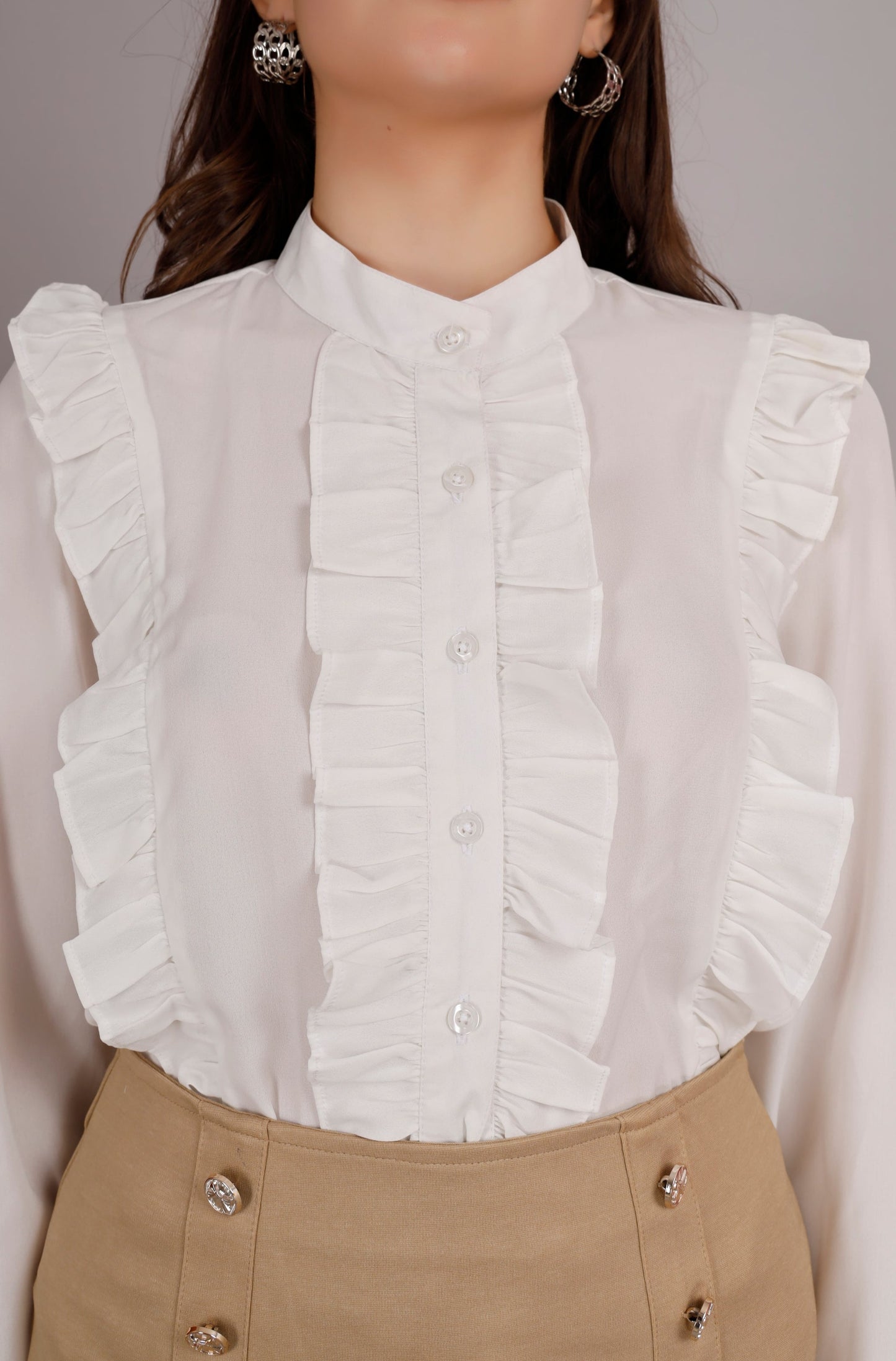 White Frill Shirt