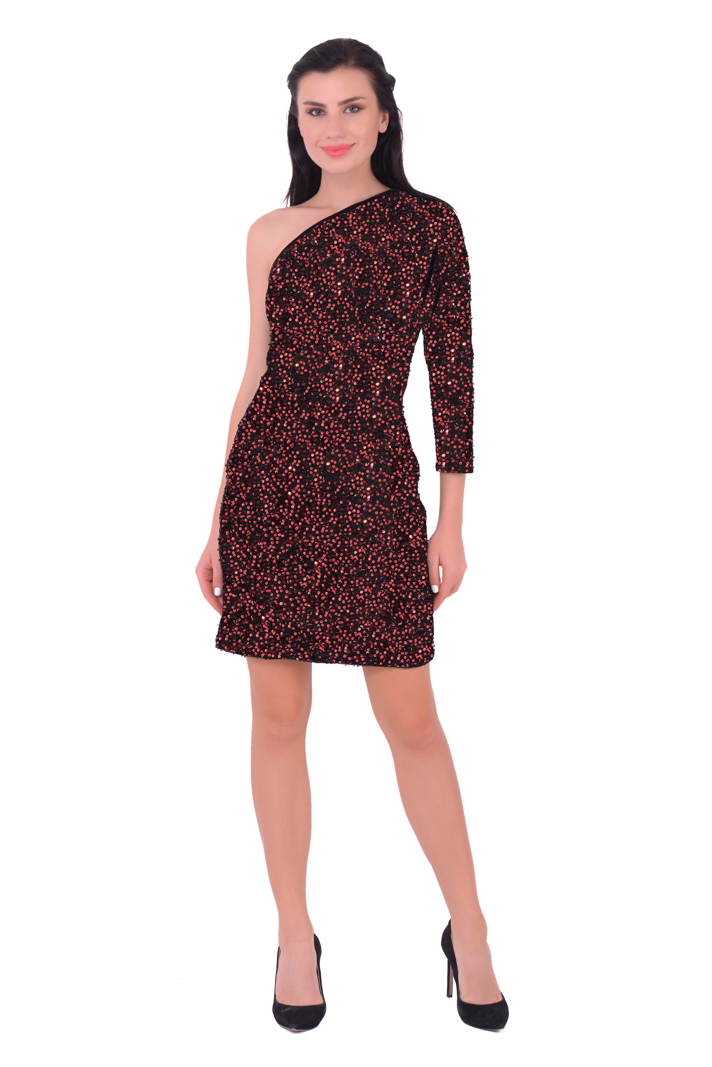 One Shoulder Sequin dress