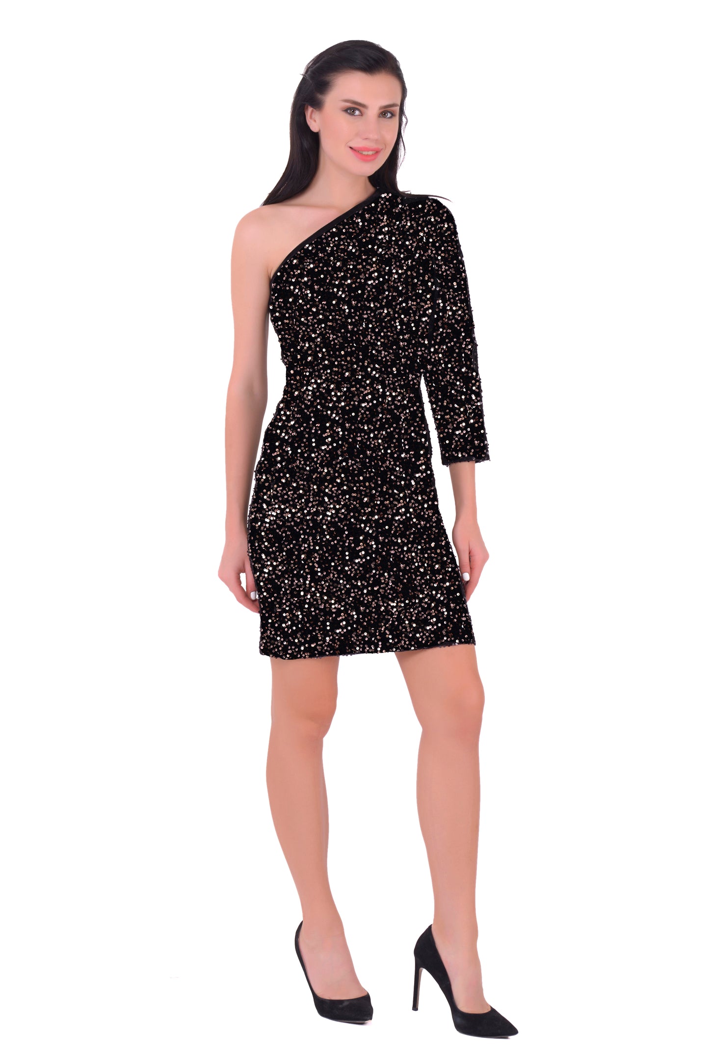 One Shoulder Sequin dress