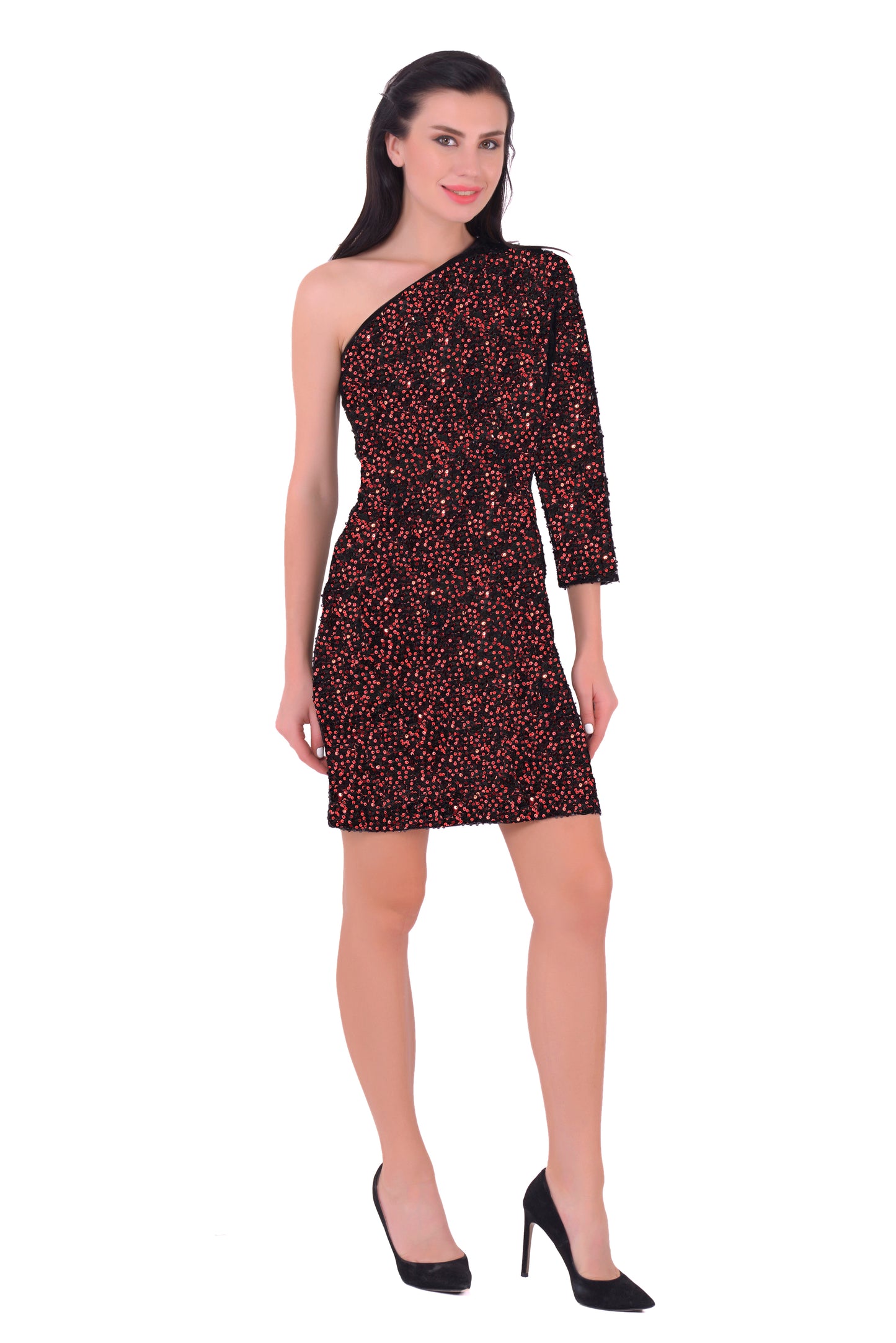 One Shoulder Sequin dress