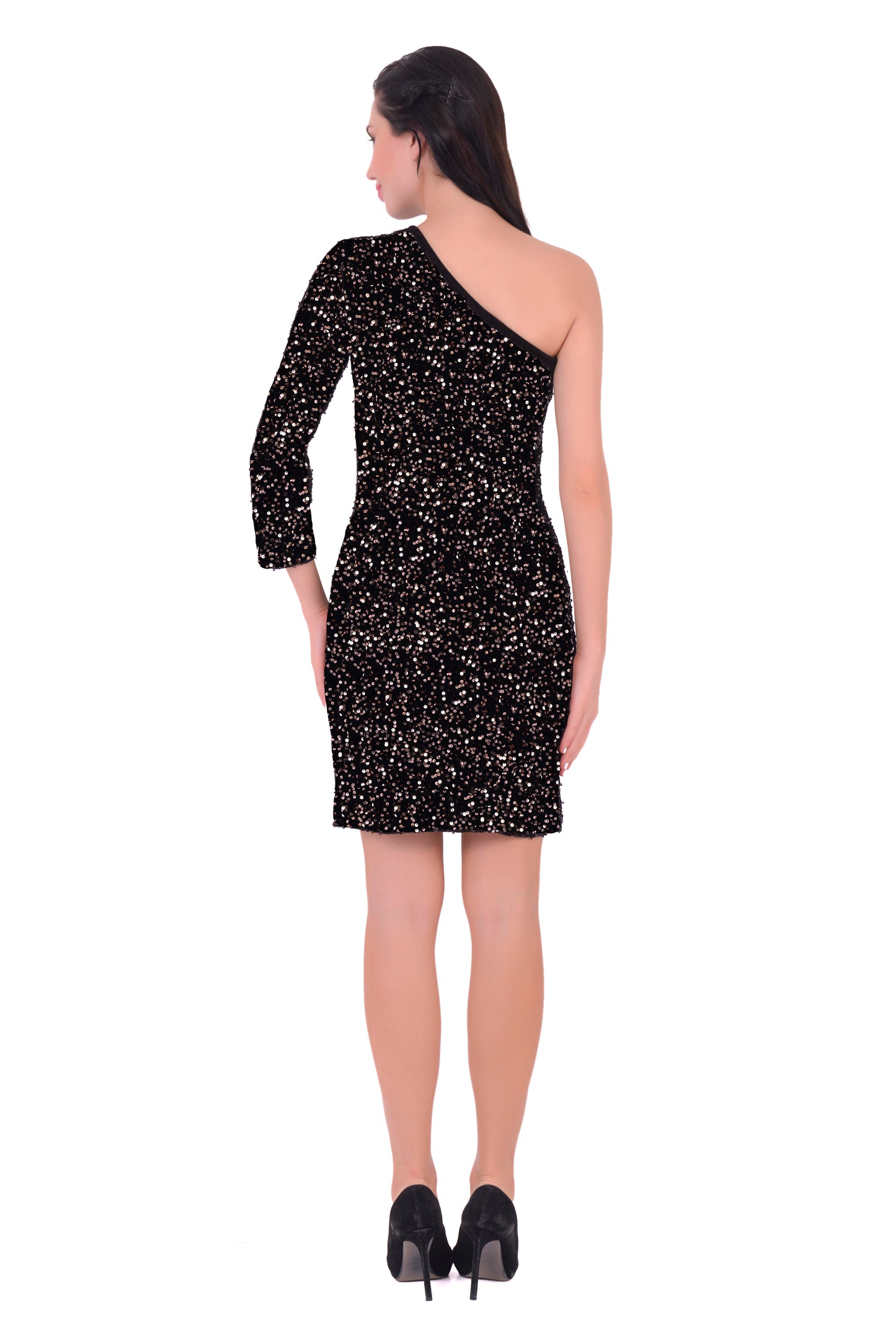 One Shoulder Sequin dress