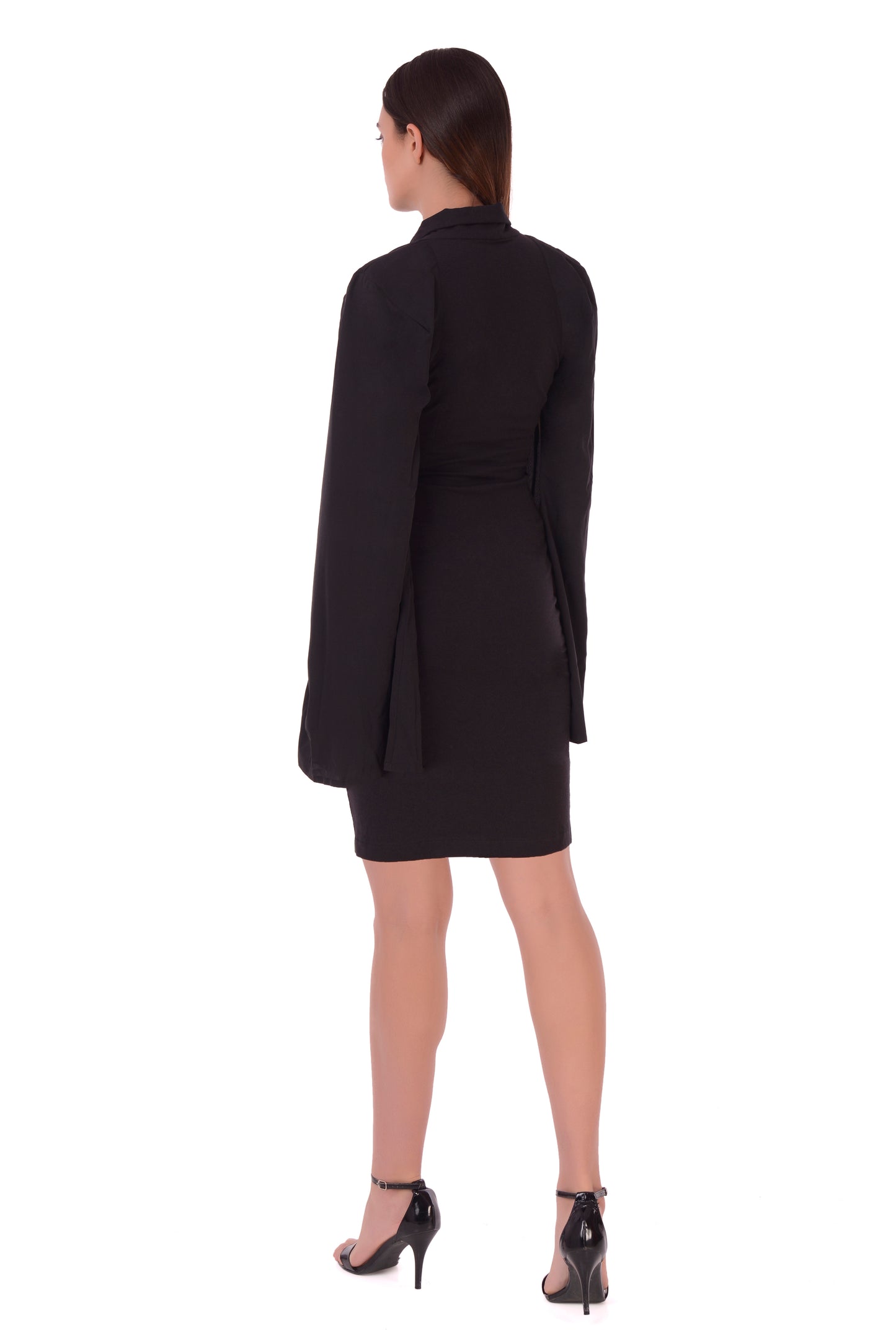 Black Cape Sleeve dress