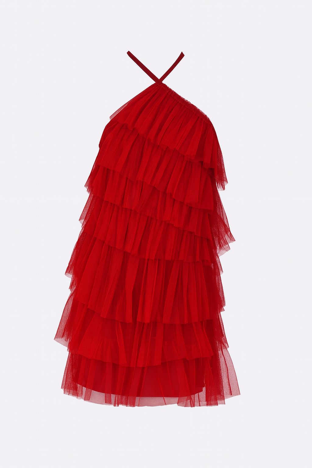 Net Halter Neck Dress