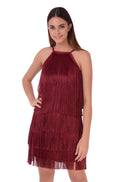 Halter Neck fringe dress