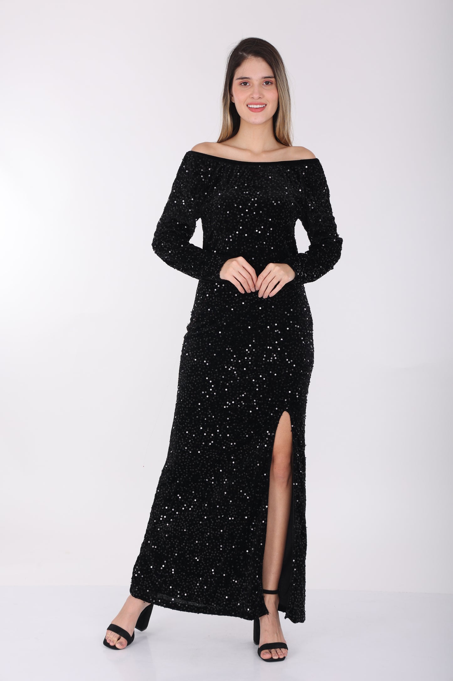 Off Shoulder Sequin dress