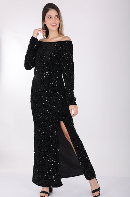 Off Shoulder Sequin dress