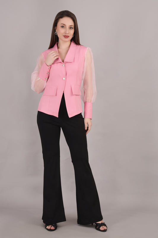 Pink Organza Jacket