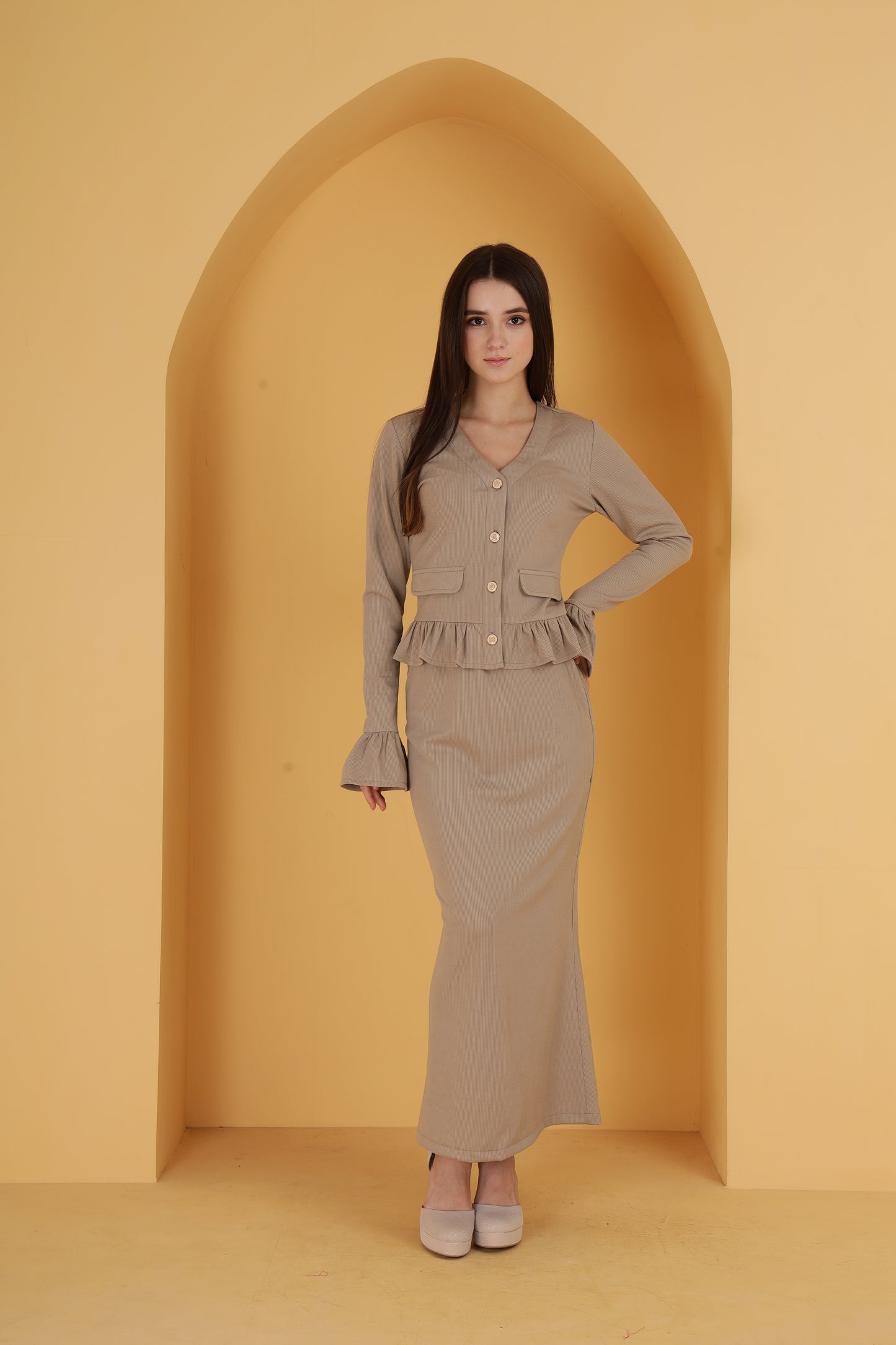 Rib Top & skirt co-ord