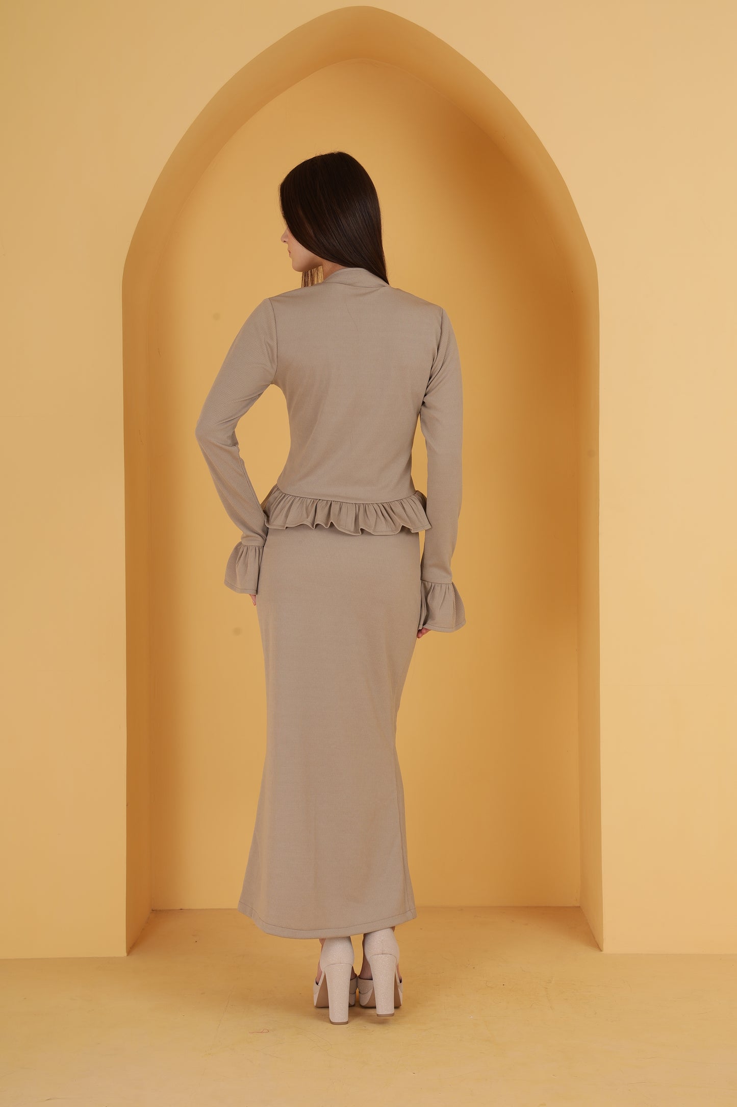 Rib Top & skirt co-ord