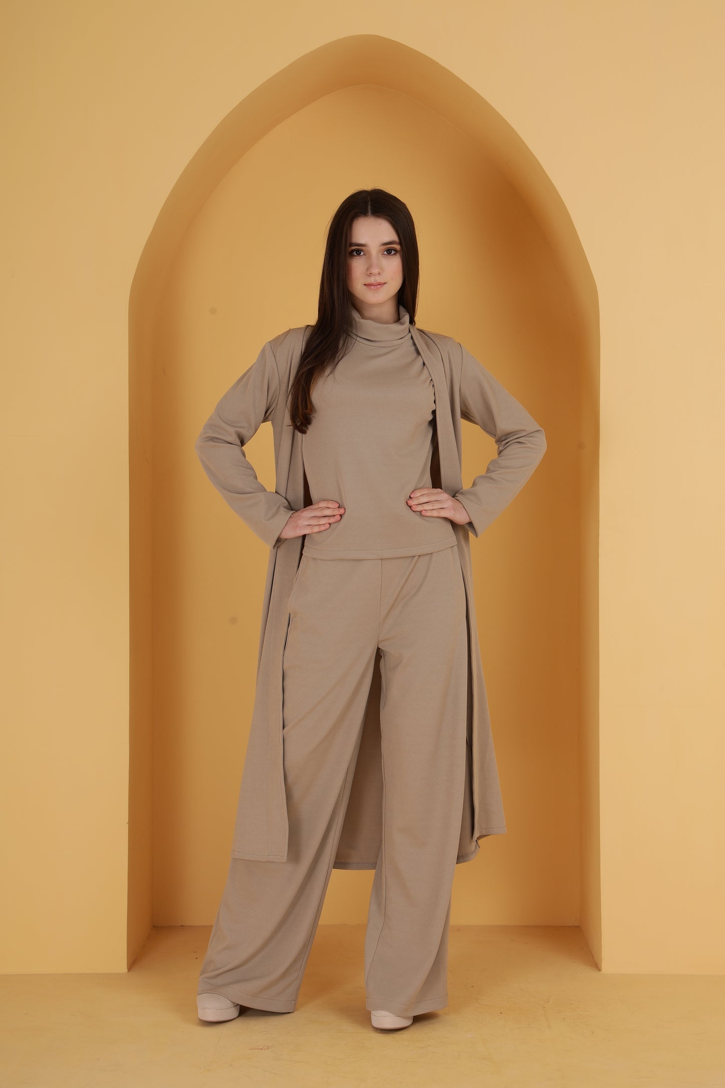 Rib 3 Piece co-ord set