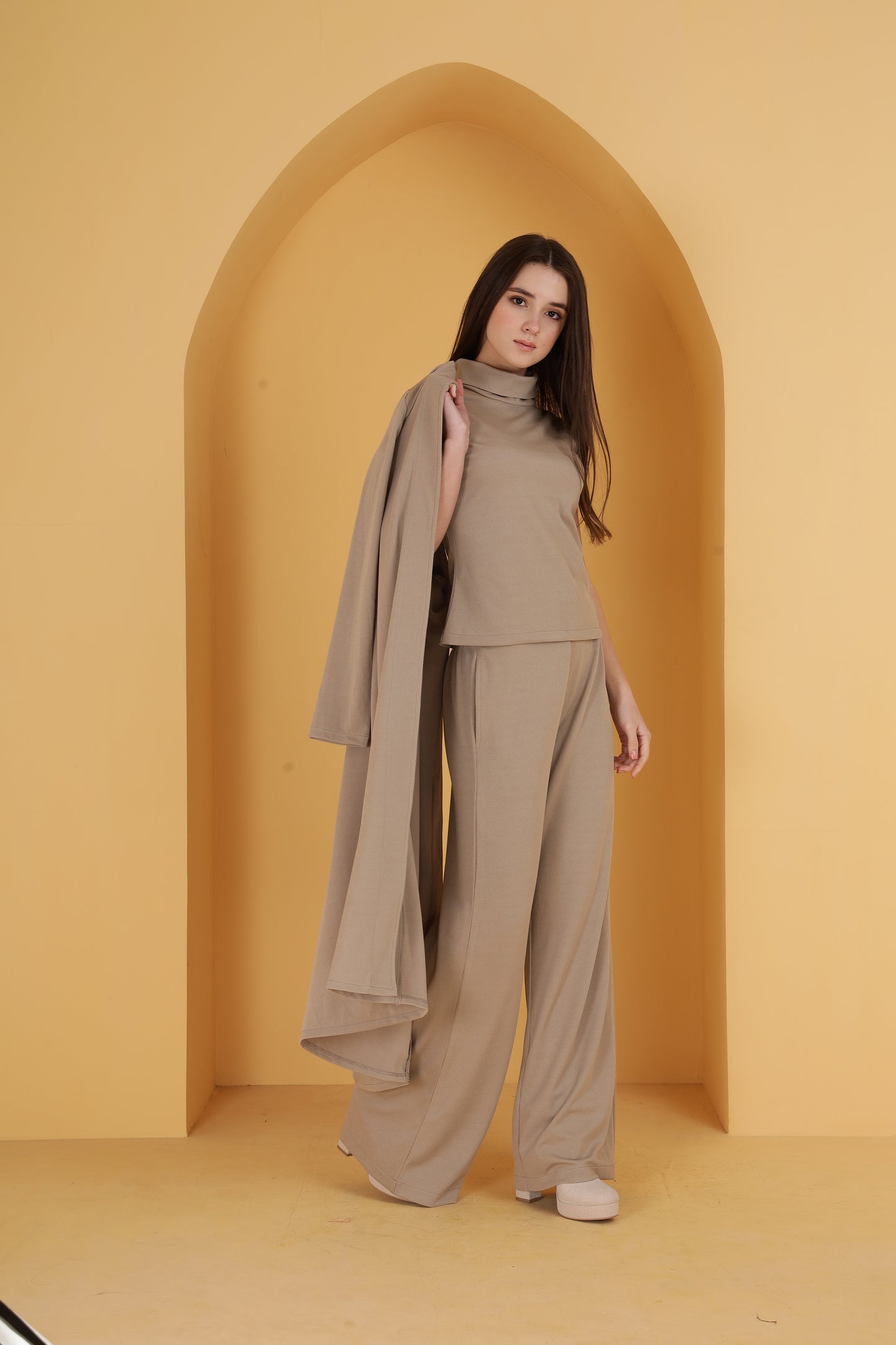 Rib 3 Piece co-ord set