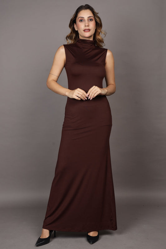 Coffee Casual Dress